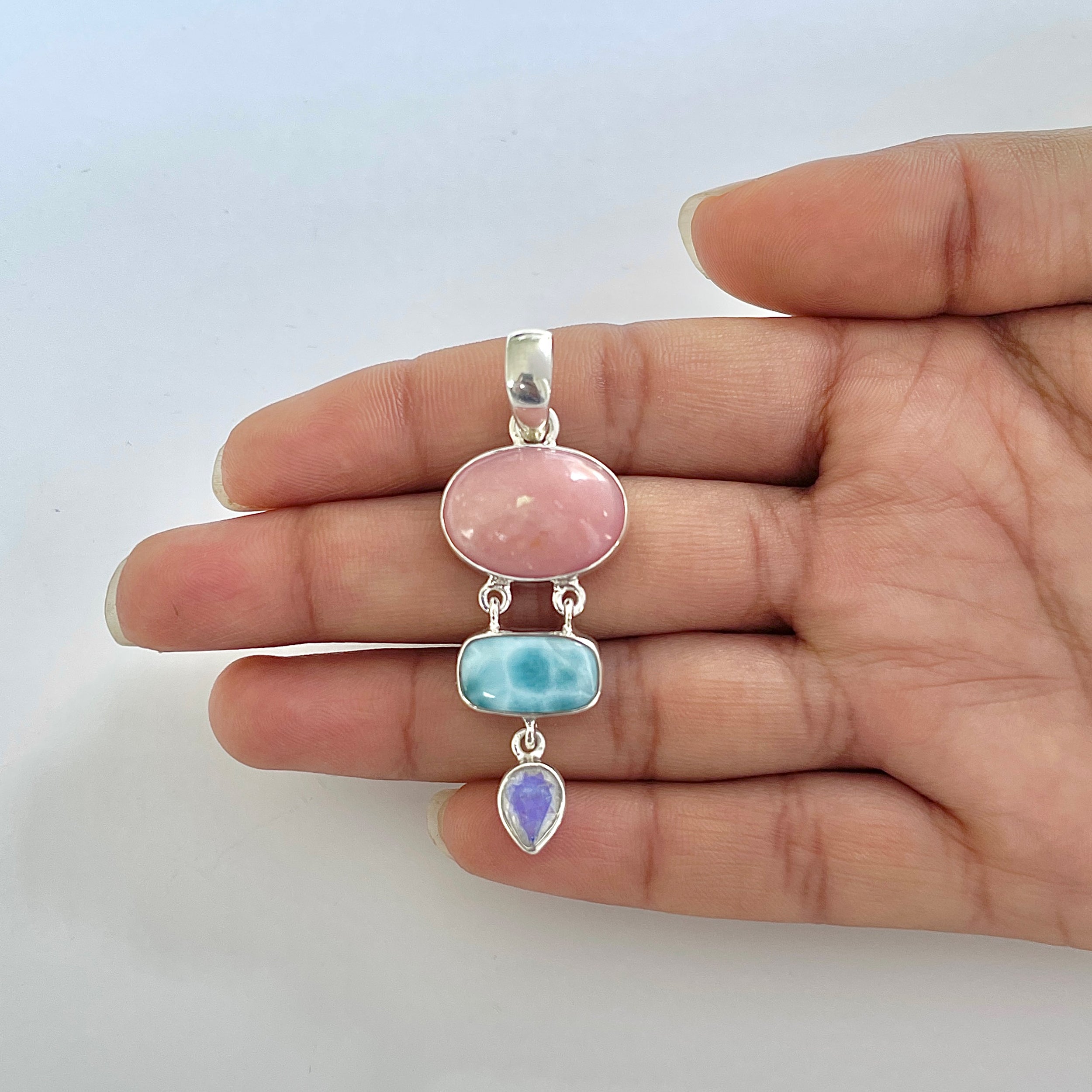 Pink Opal Pendant-(PKO-1-35)