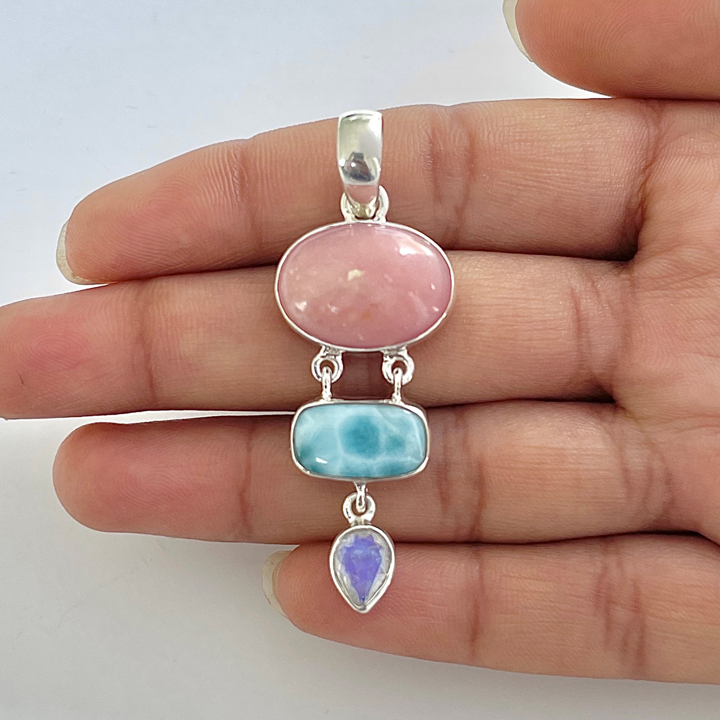 Pink Opal Pendant-(PKO-1-35)