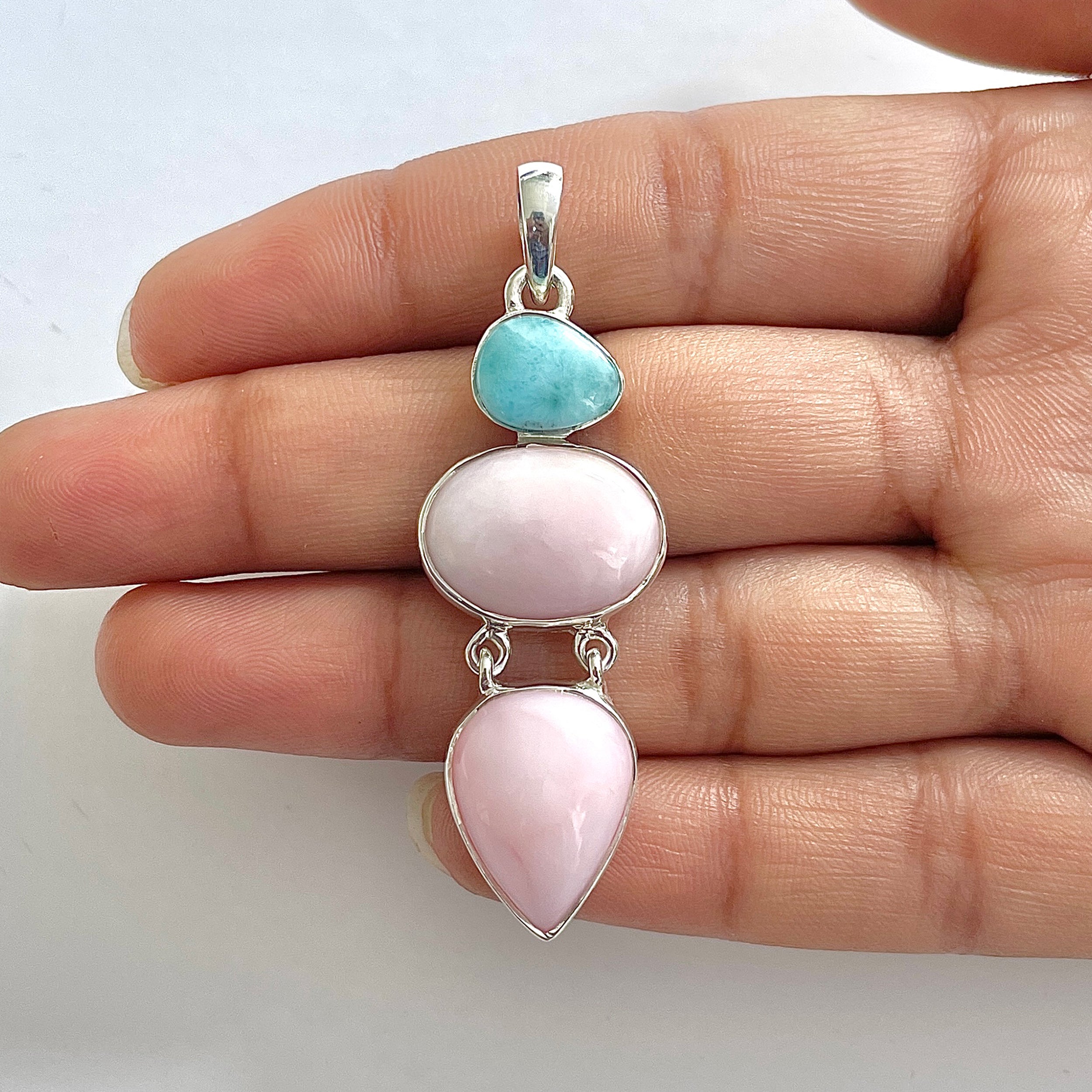 Pink Opal Pendant-(PKO-1-36)