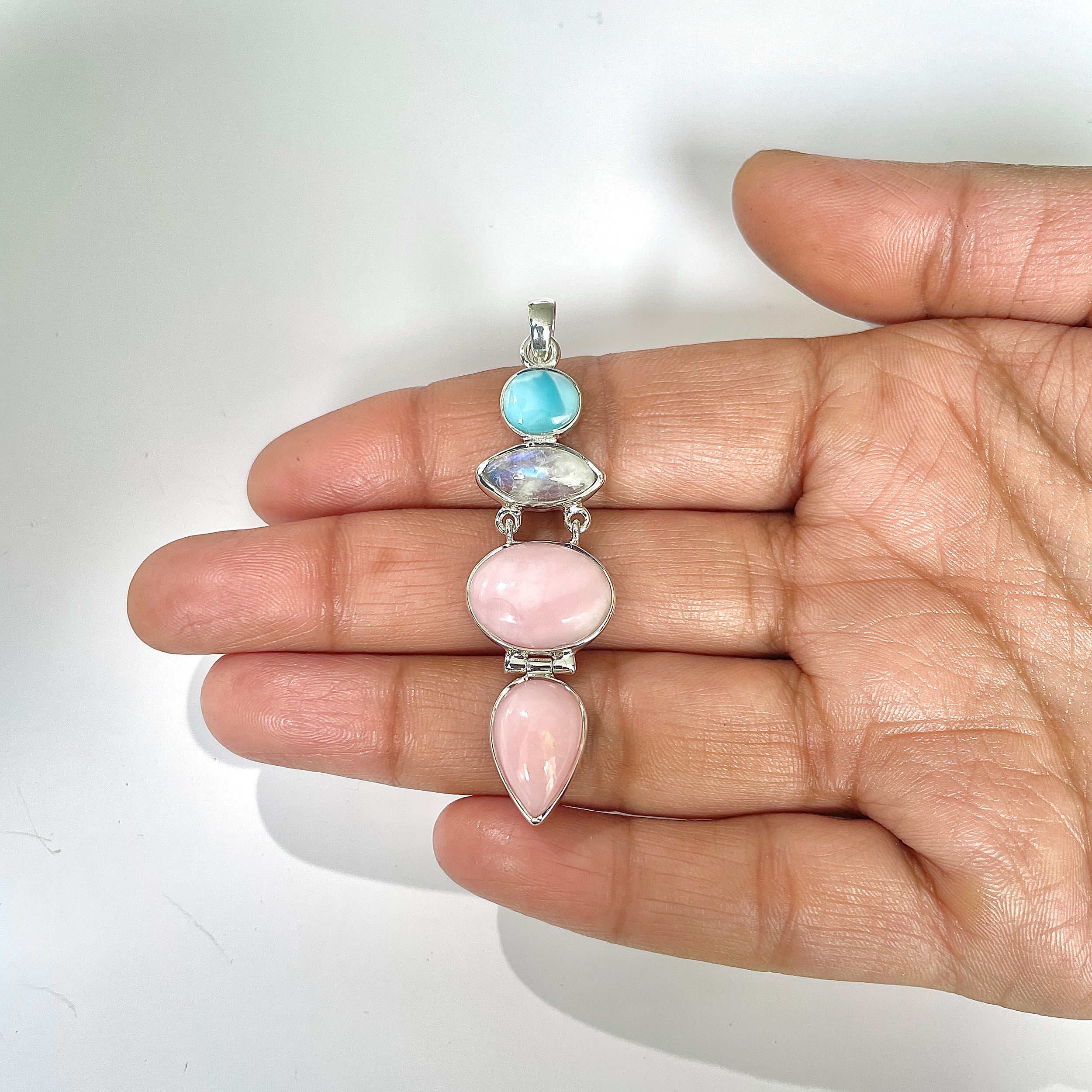 Pink Opal Pendant-(PKO-1-41)