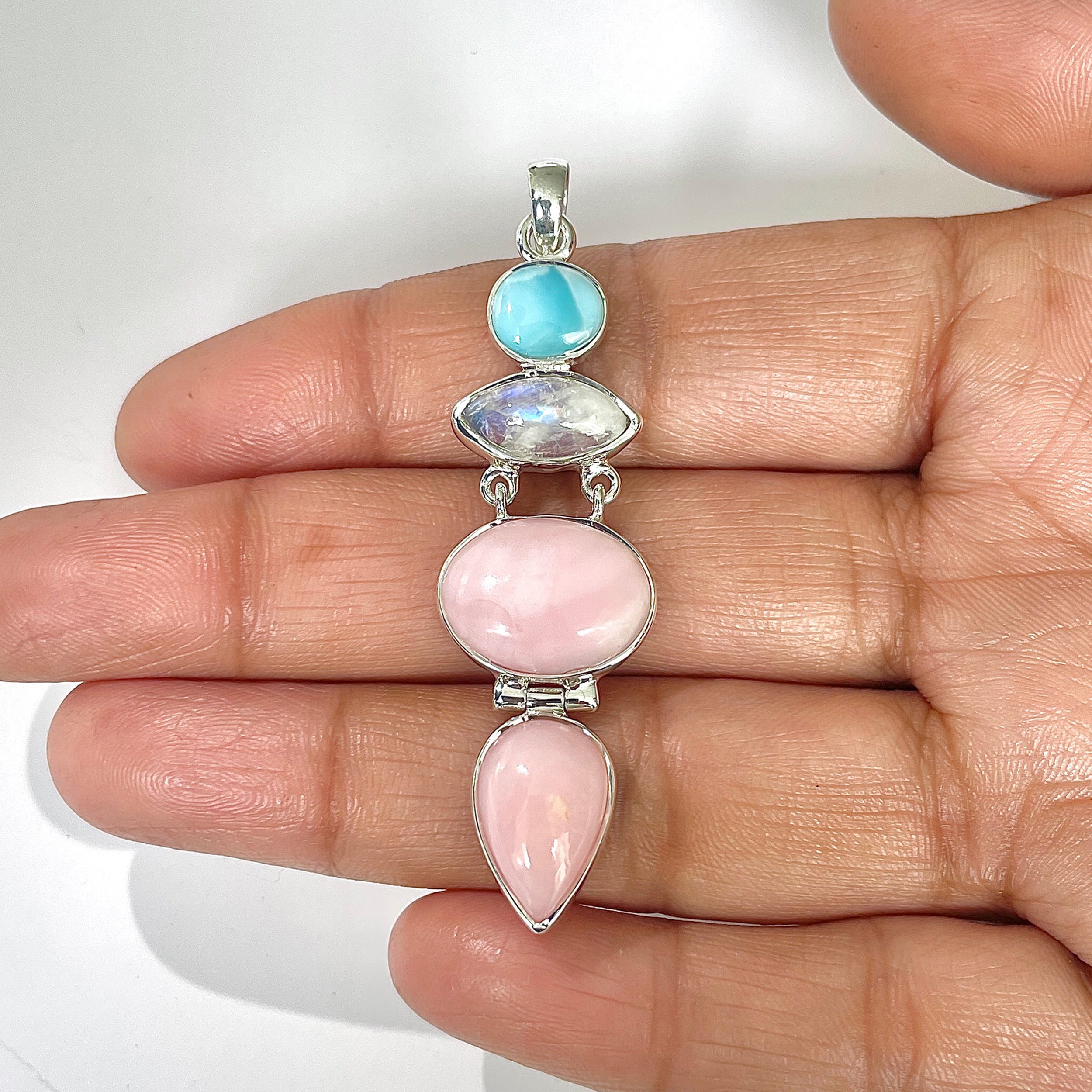Pink Opal Pendant-(PKO-1-41)