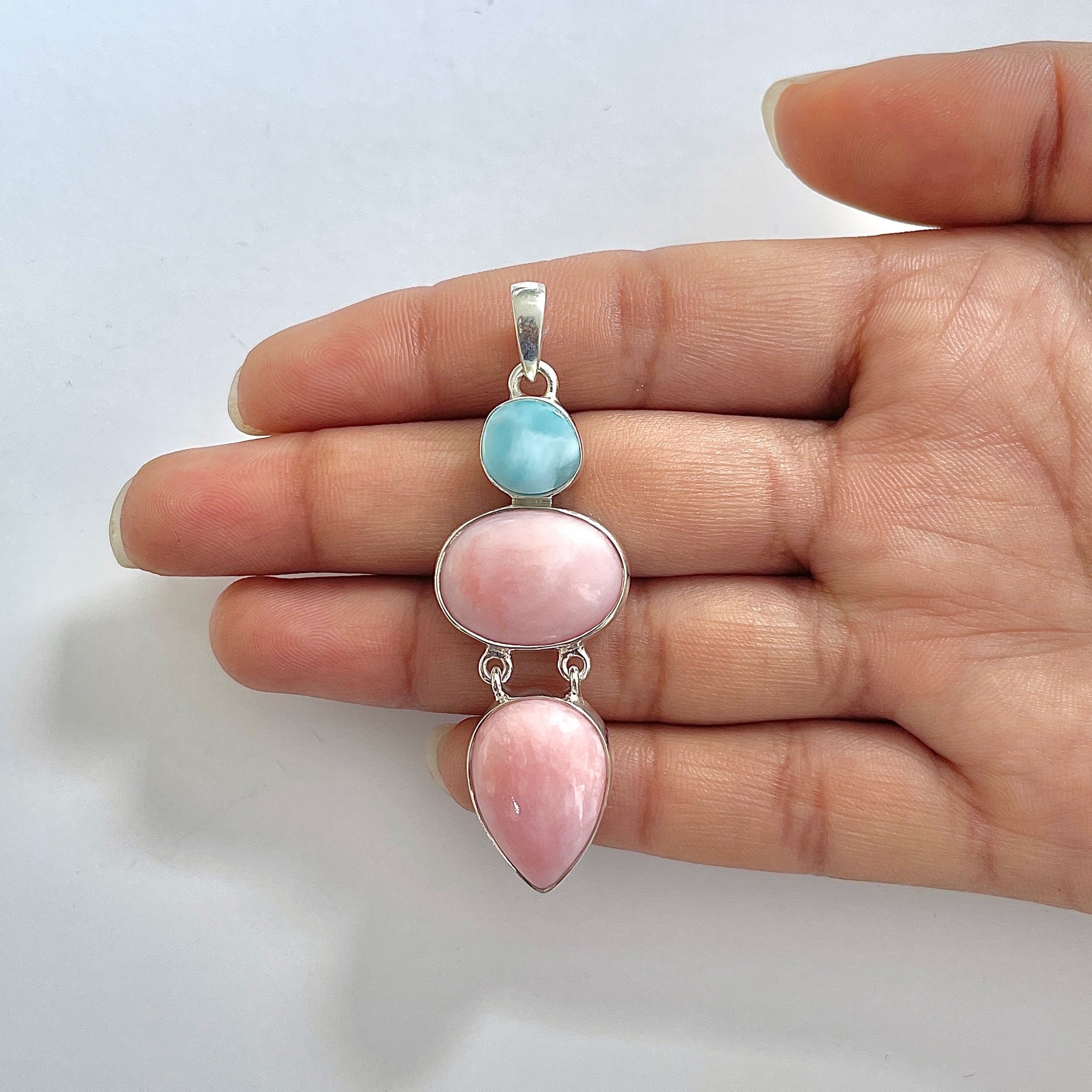 Pink Opal Pendant-(PKO-1-42)