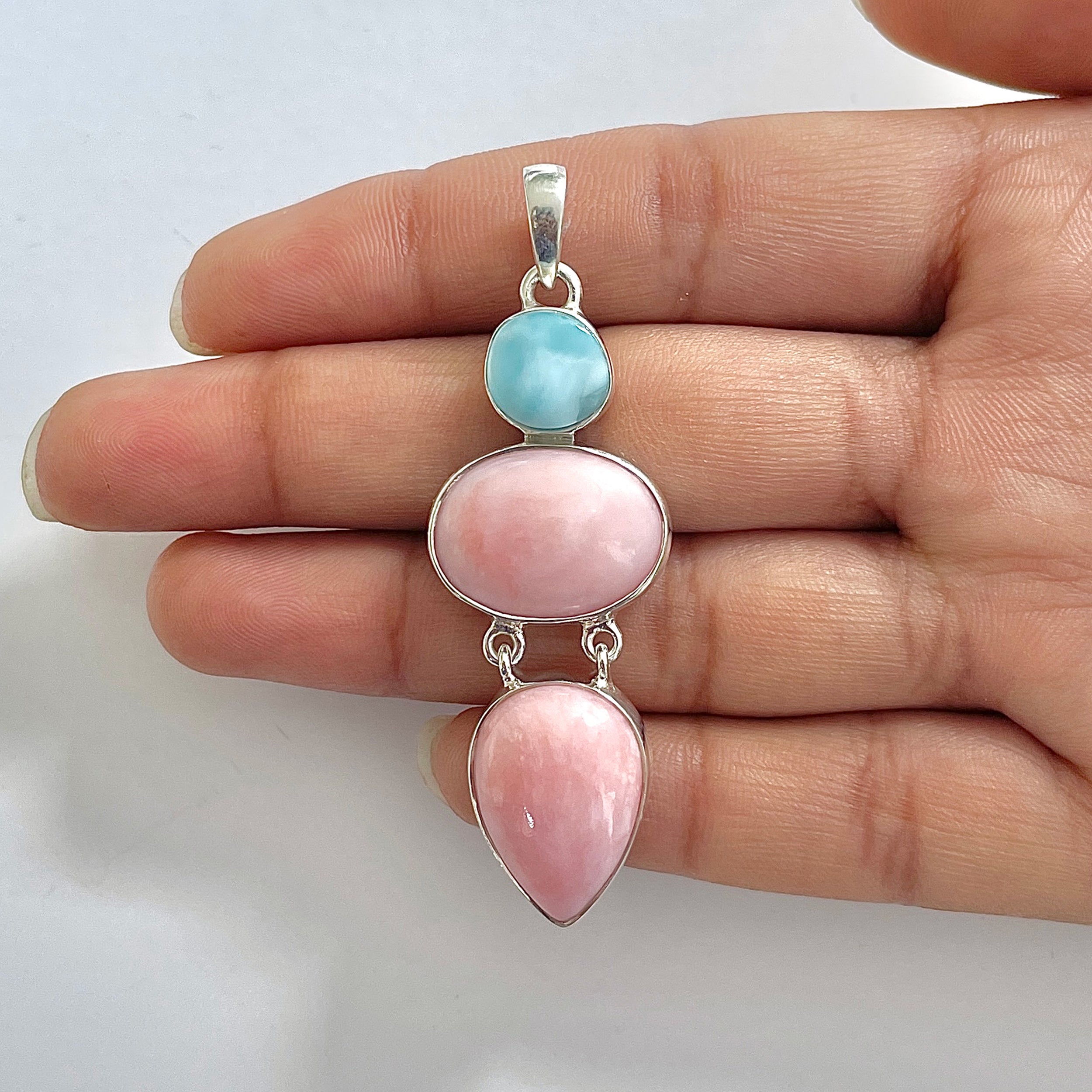 Pink Opal Pendant-(PKO-1-42)