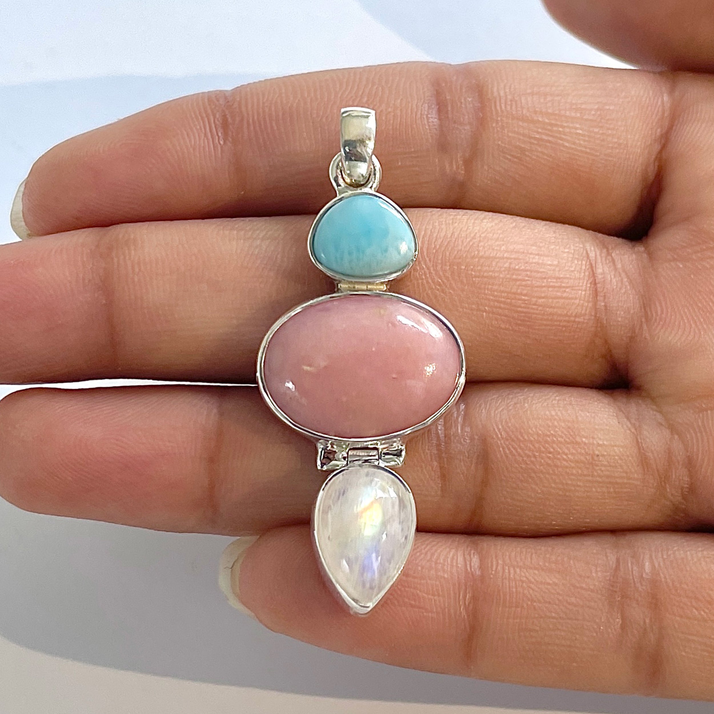 Pink Opal Pendant-(PKO-1-44)