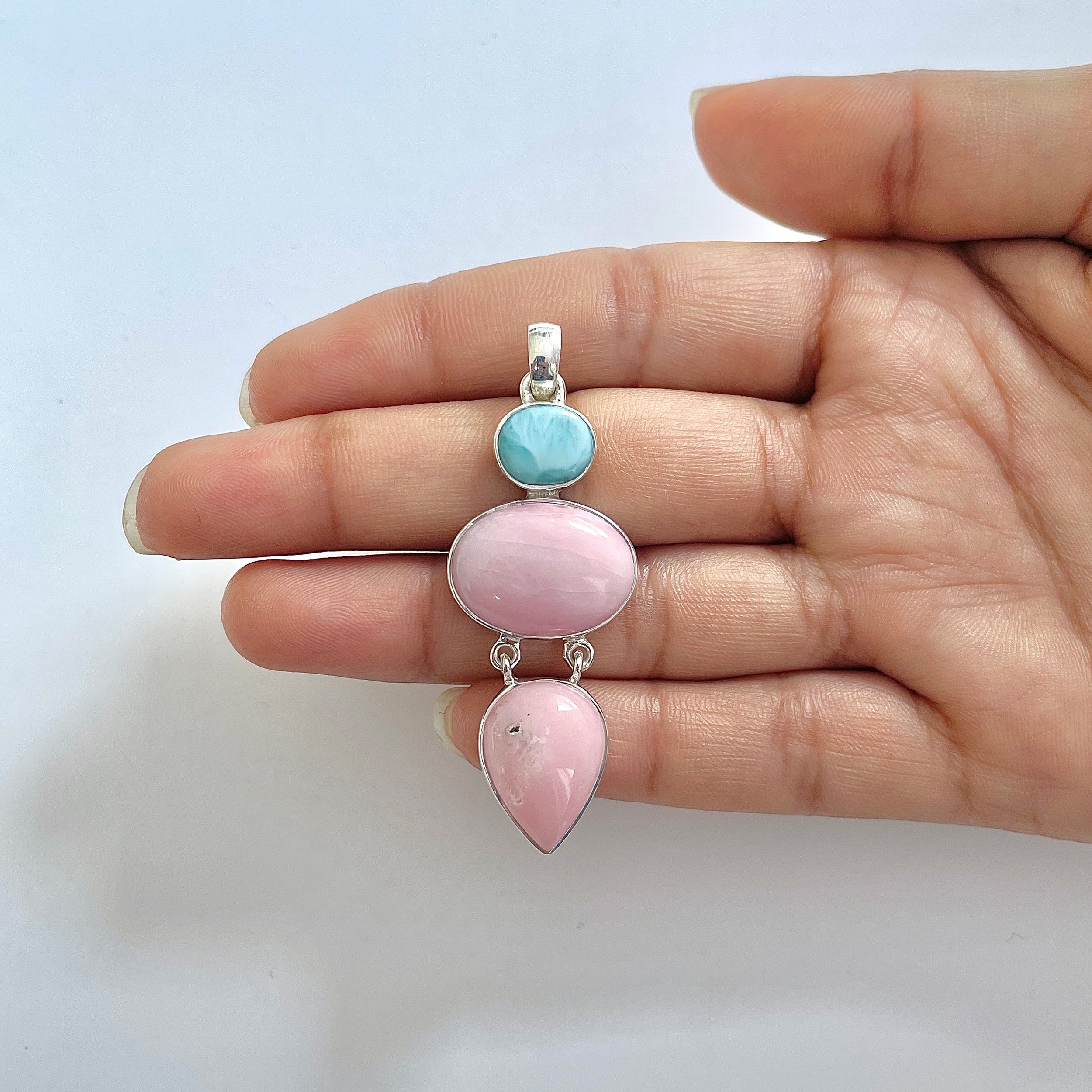 Pink Opal Pendant-(PKO-1-45)