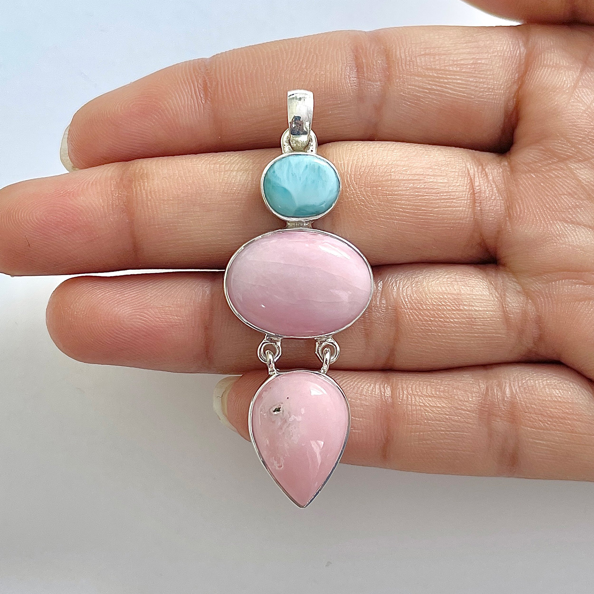 Pink Opal Pendant-(PKO-1-45)