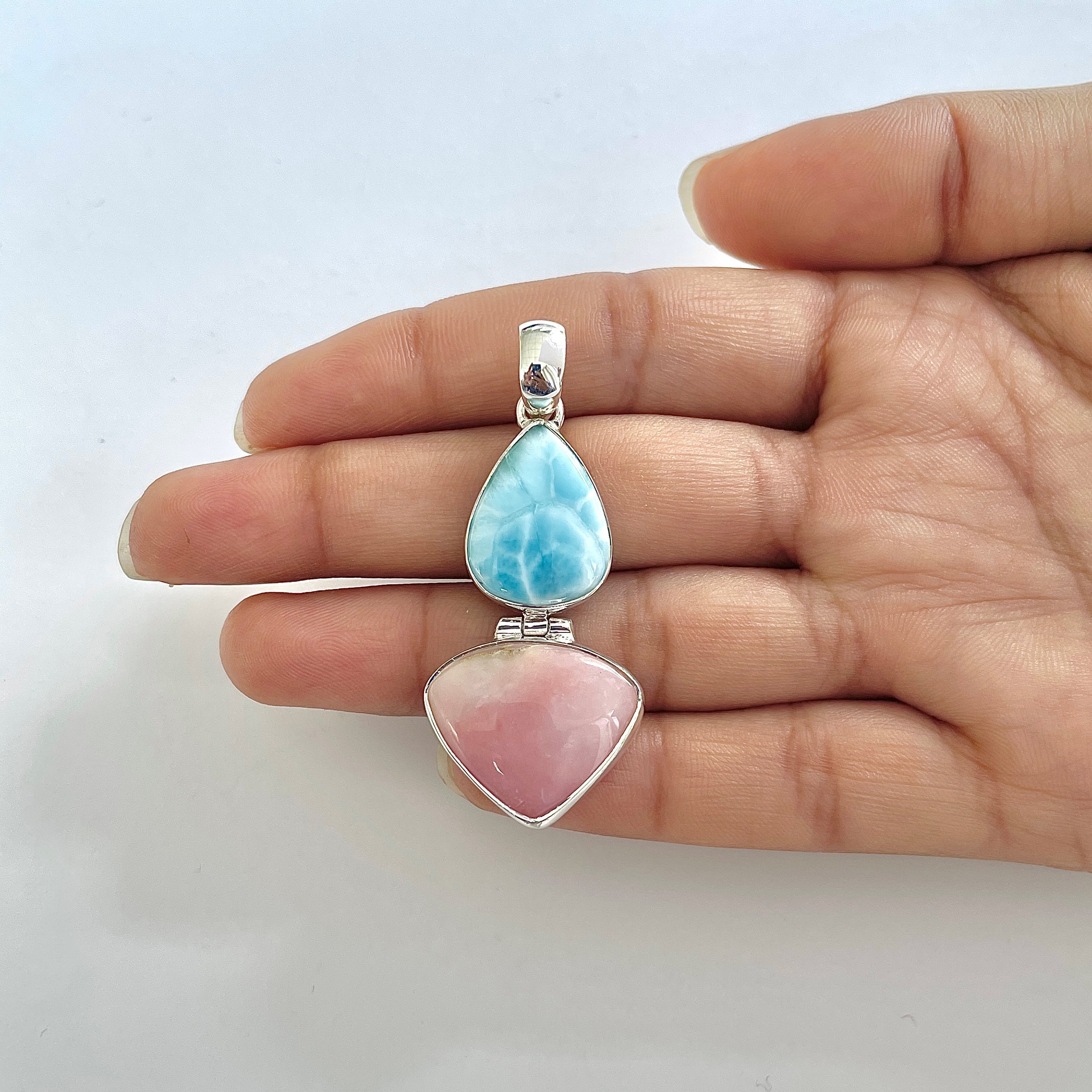 Pink Opal Pendant-(PKO-1-46)