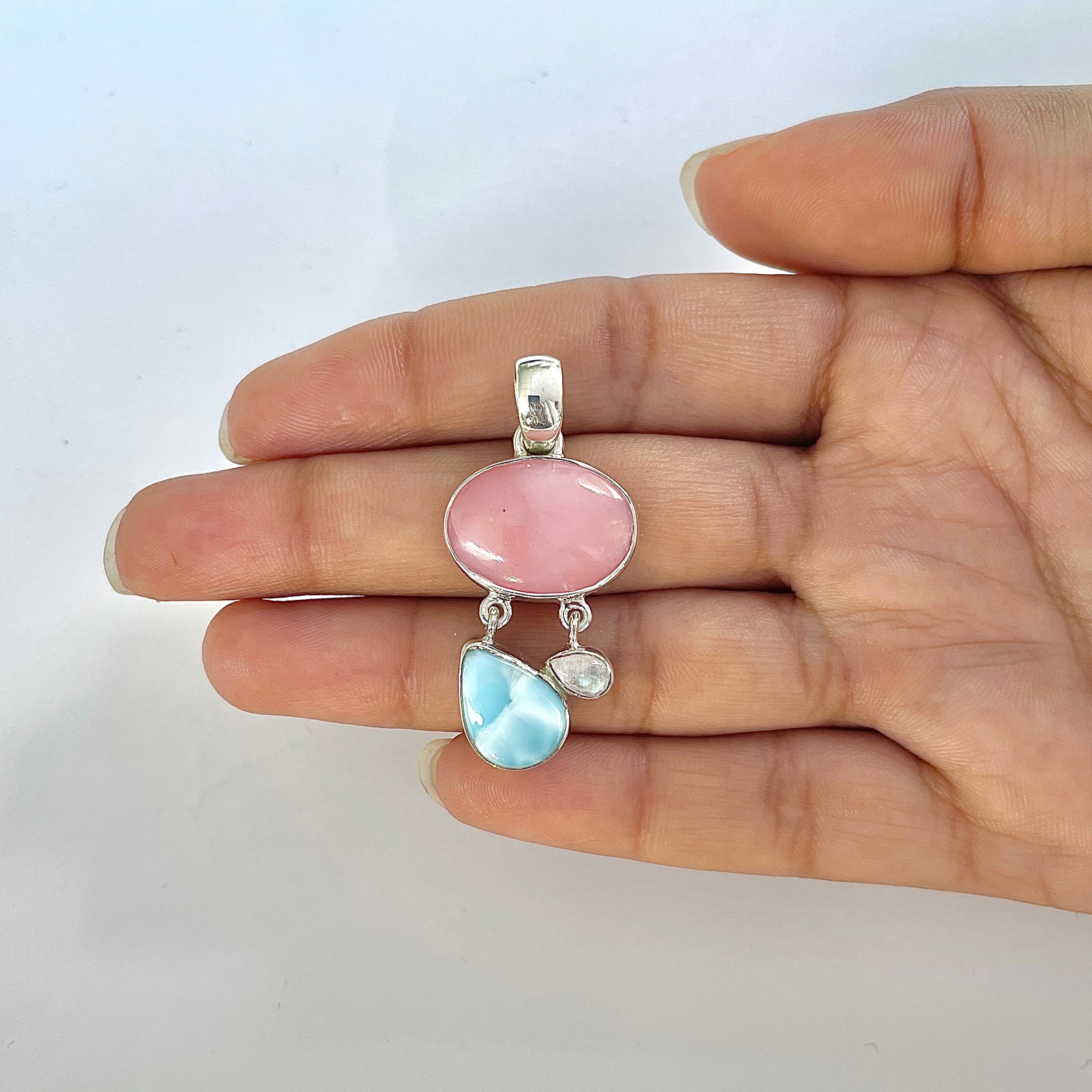 Pink Opal Pendant-(PKO-1-49)
