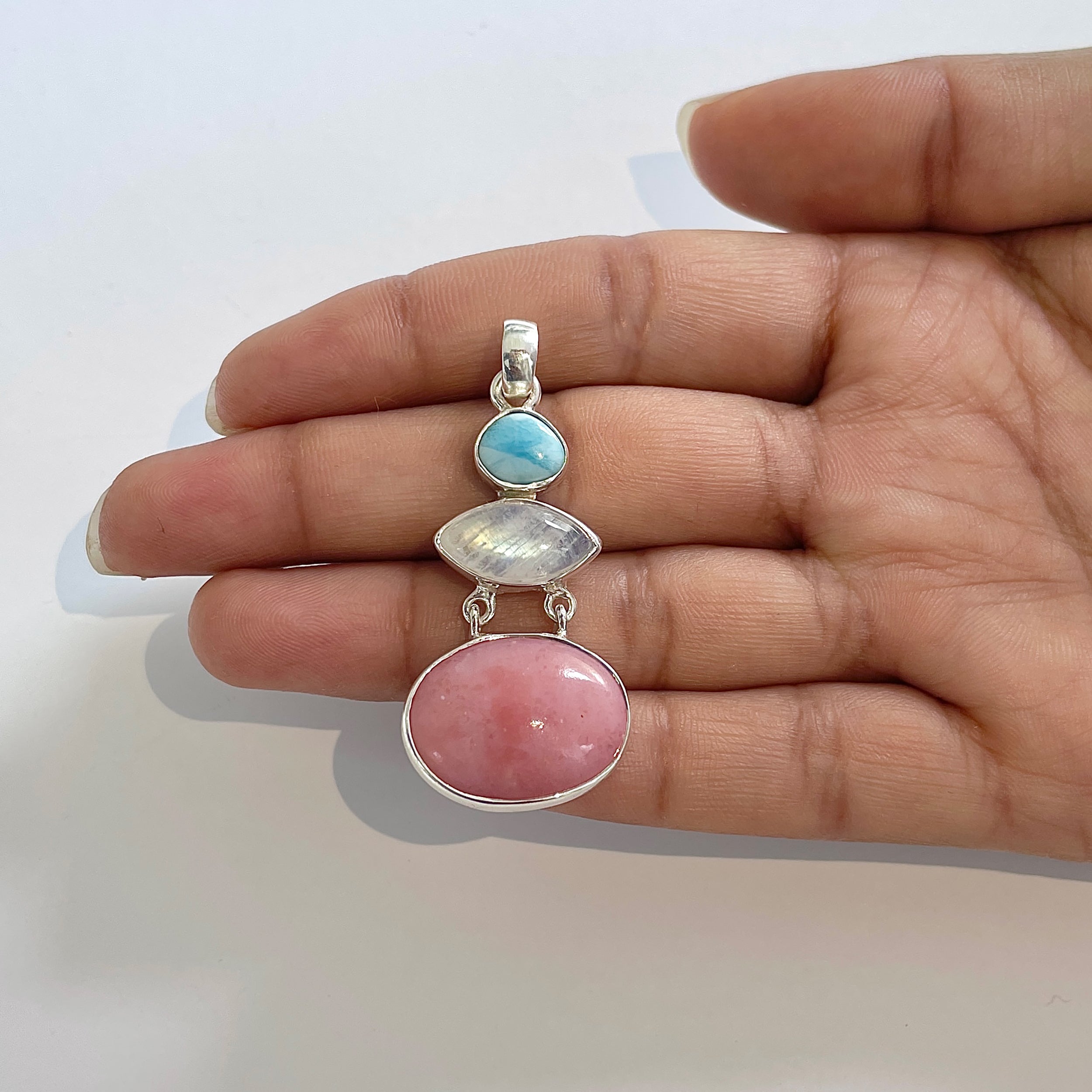 Pink Opal Pendant-(PKO-1-51)