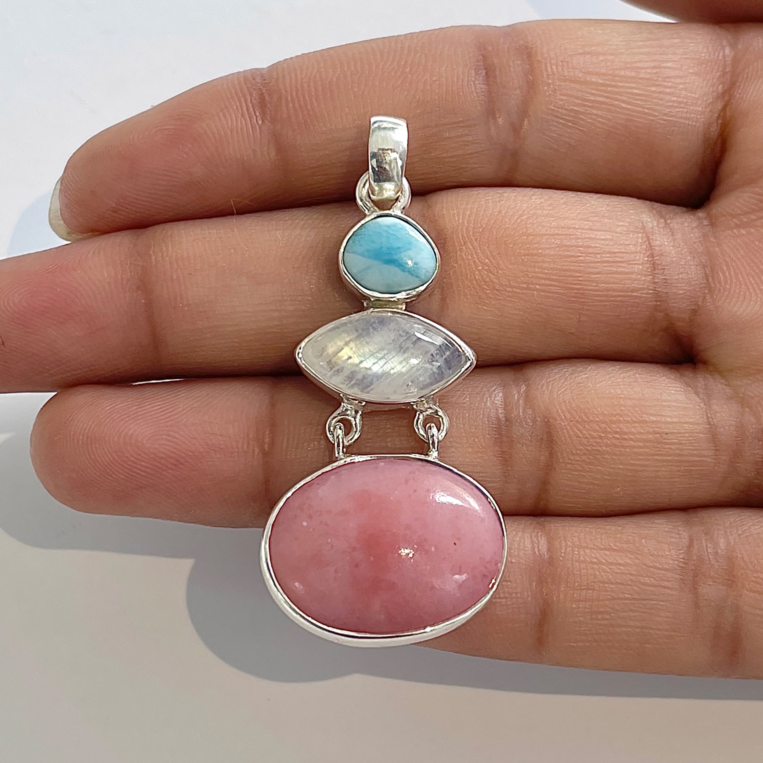 Pink Opal Pendant-(PKO-1-51)