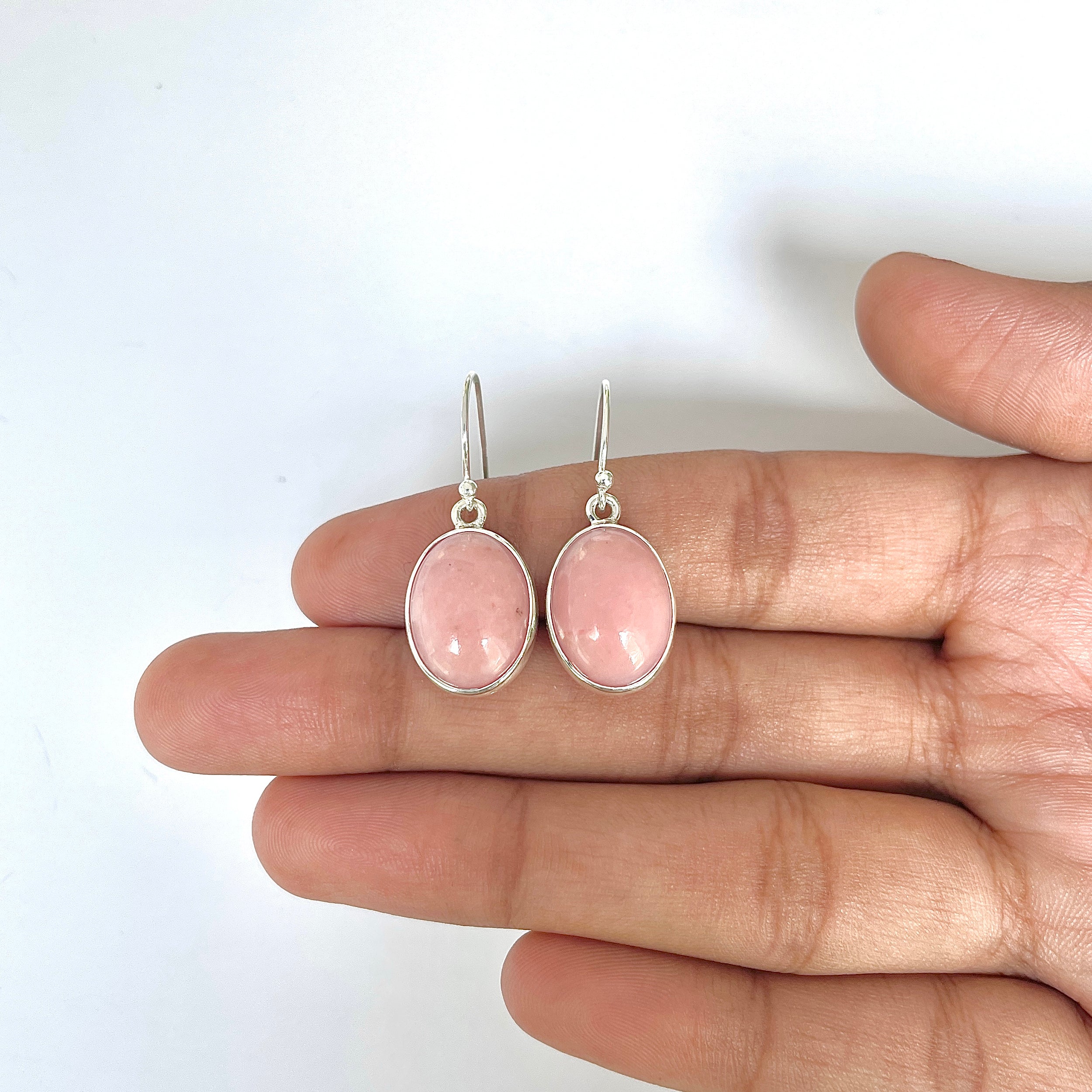 Pink Opal Earring-(PKO-3-1)