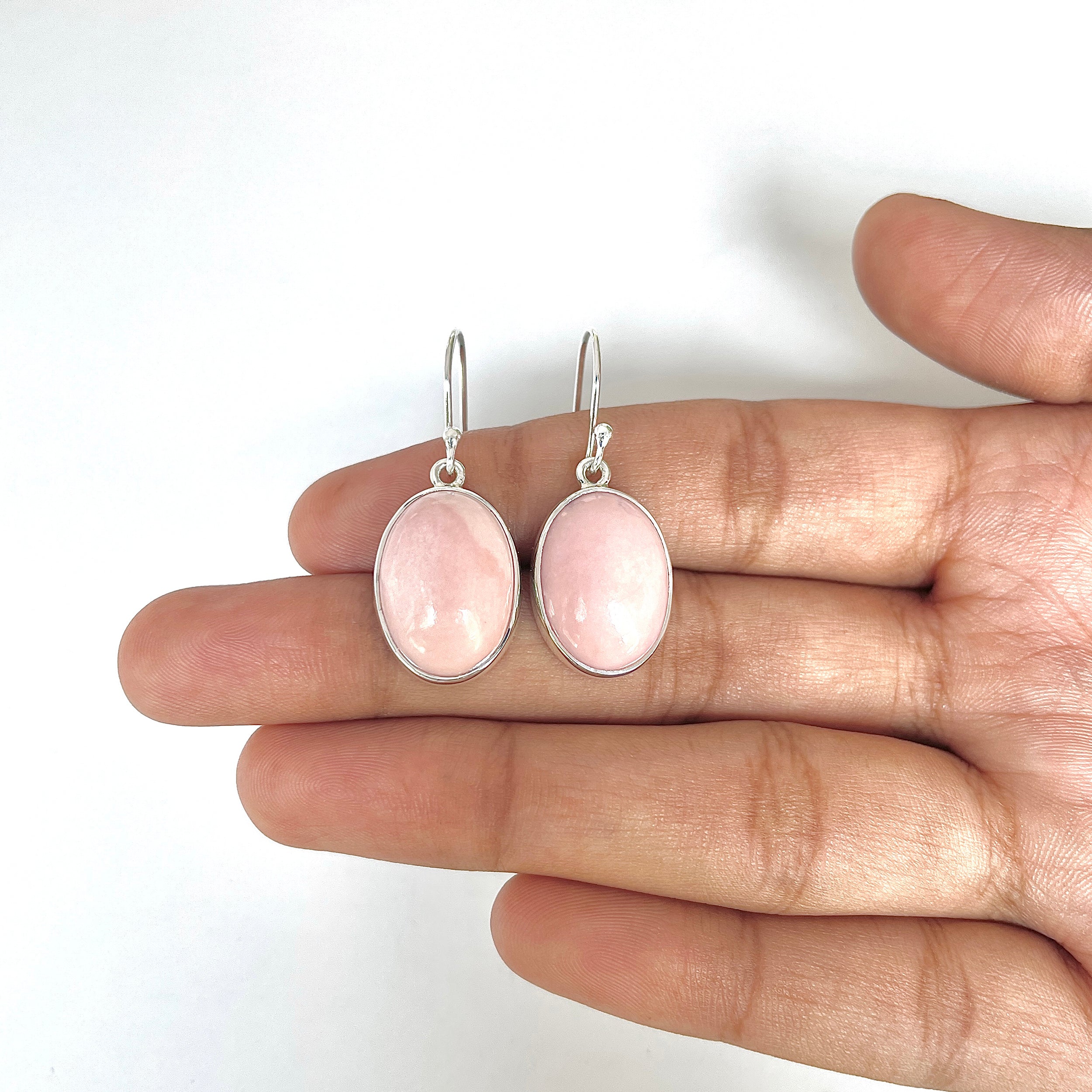 Pink Opal Earring-(PKO-3-3)