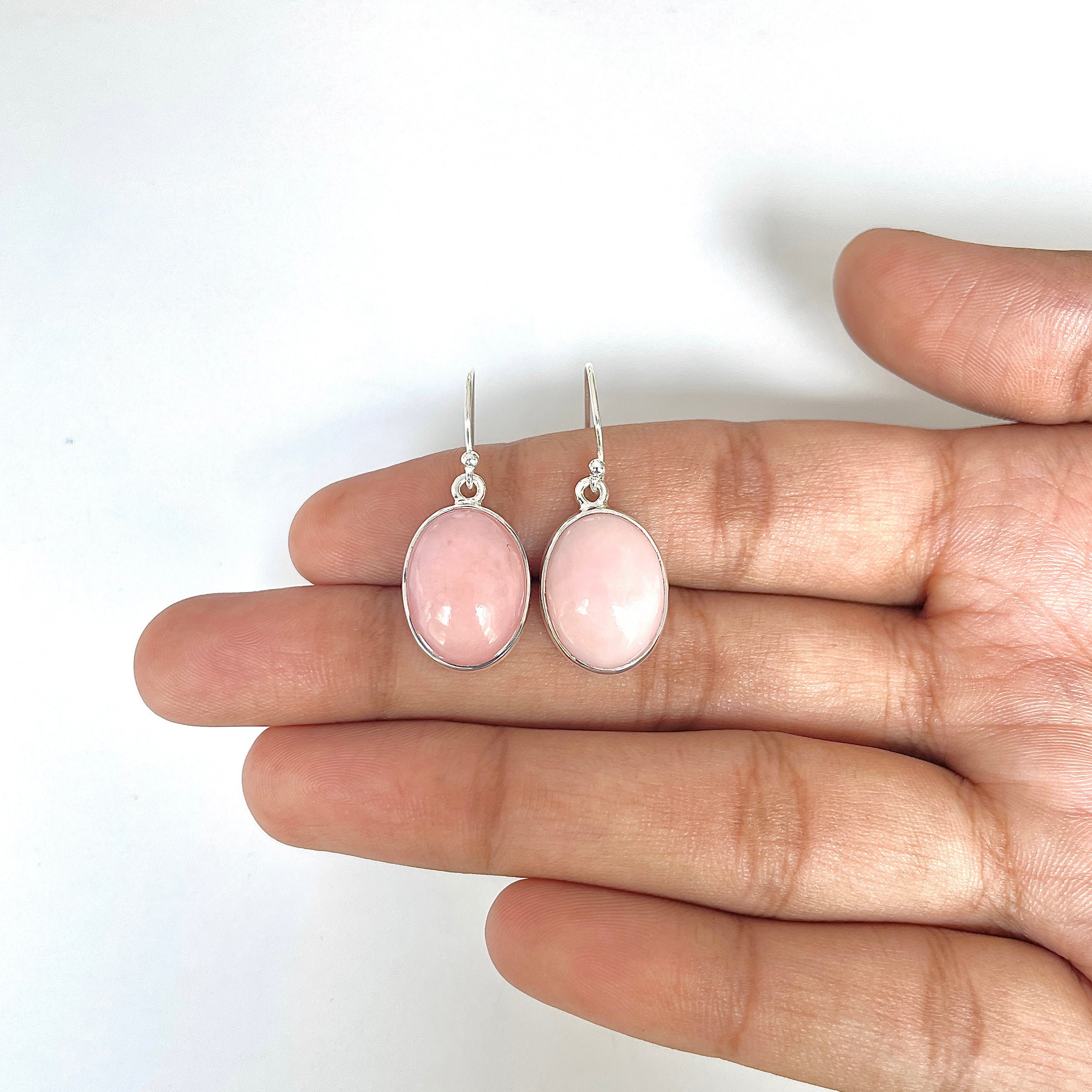 Pink Opal Earring-(PKO-3-4)