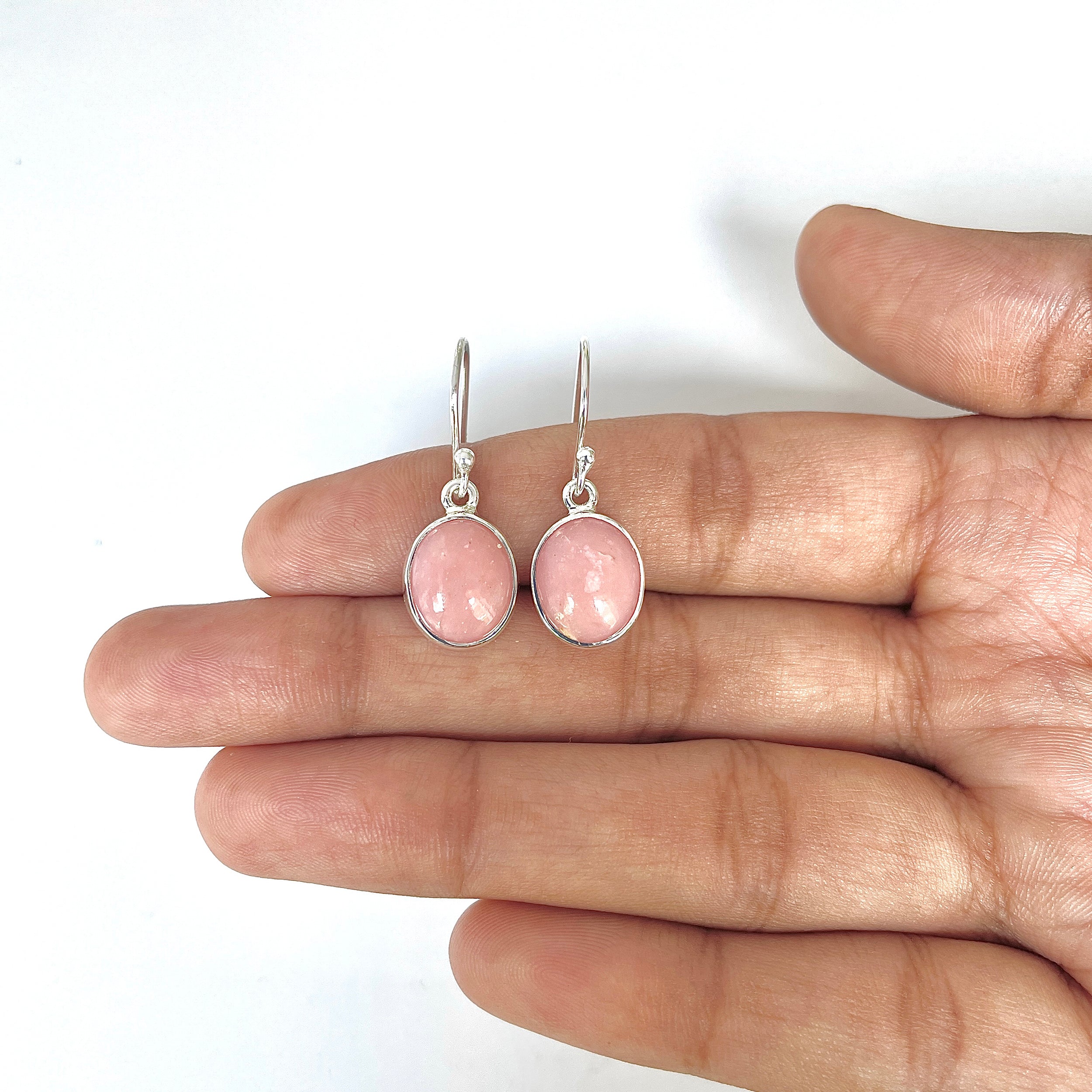 Pink Opal Earring-(PKO-3-6)