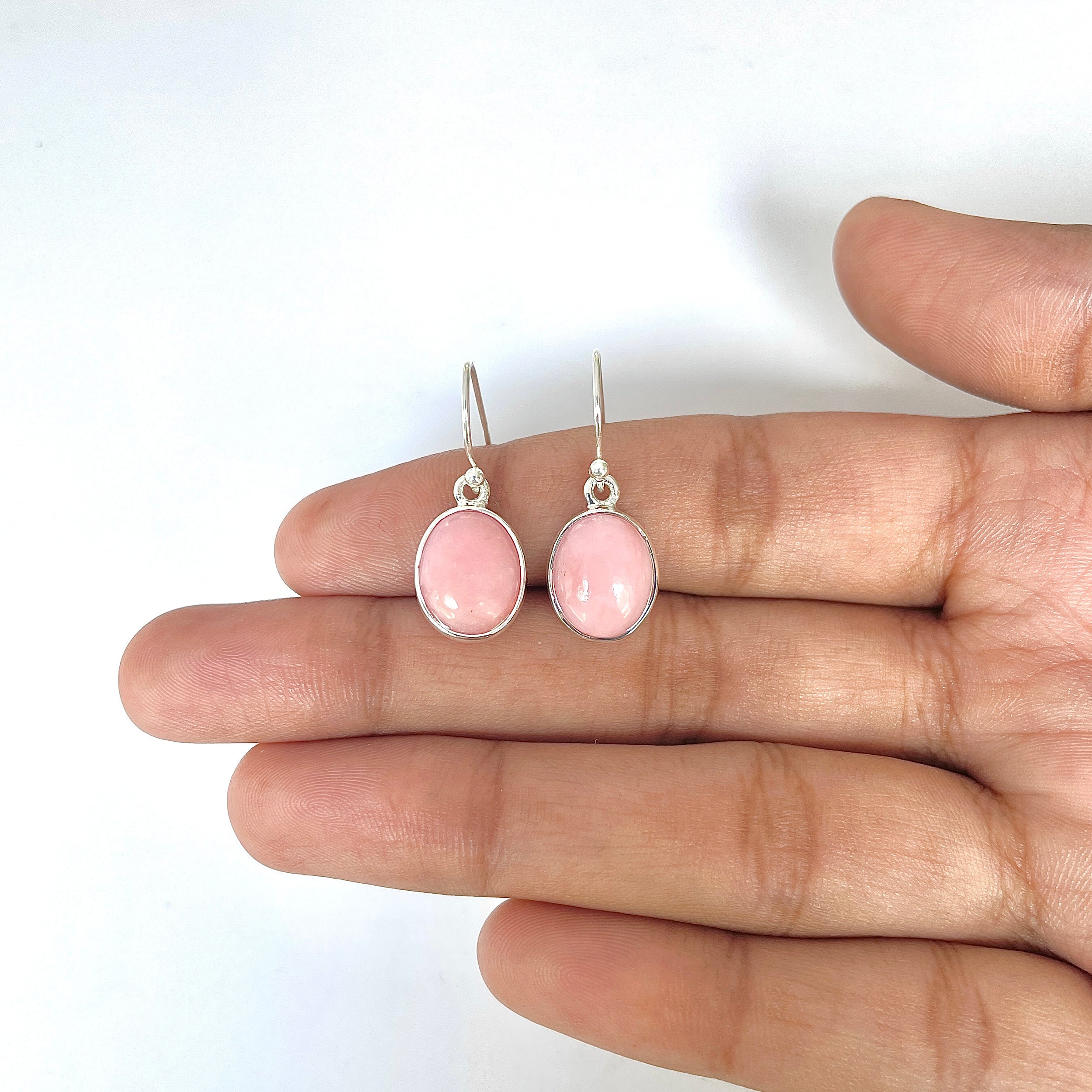 Pink Opal Earring-(PKO-3-7)