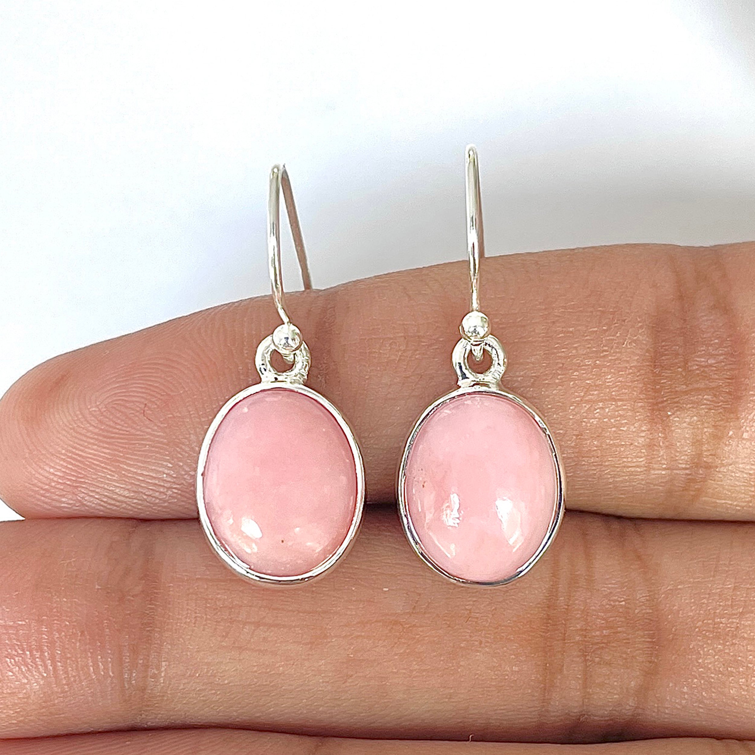 Pink Opal Earring-(PKO-3-7)