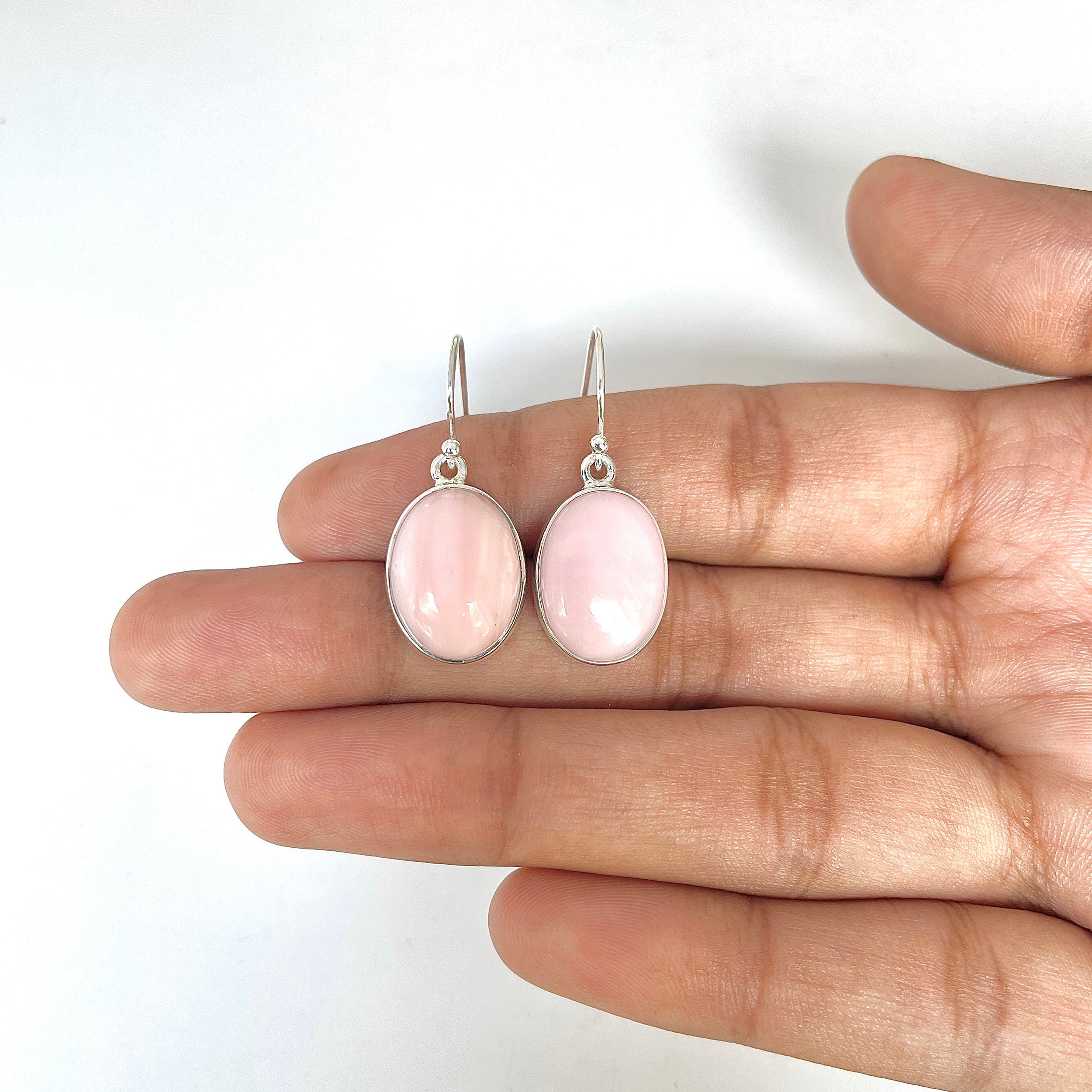Pink Opal Earring-(PKO-3-8)