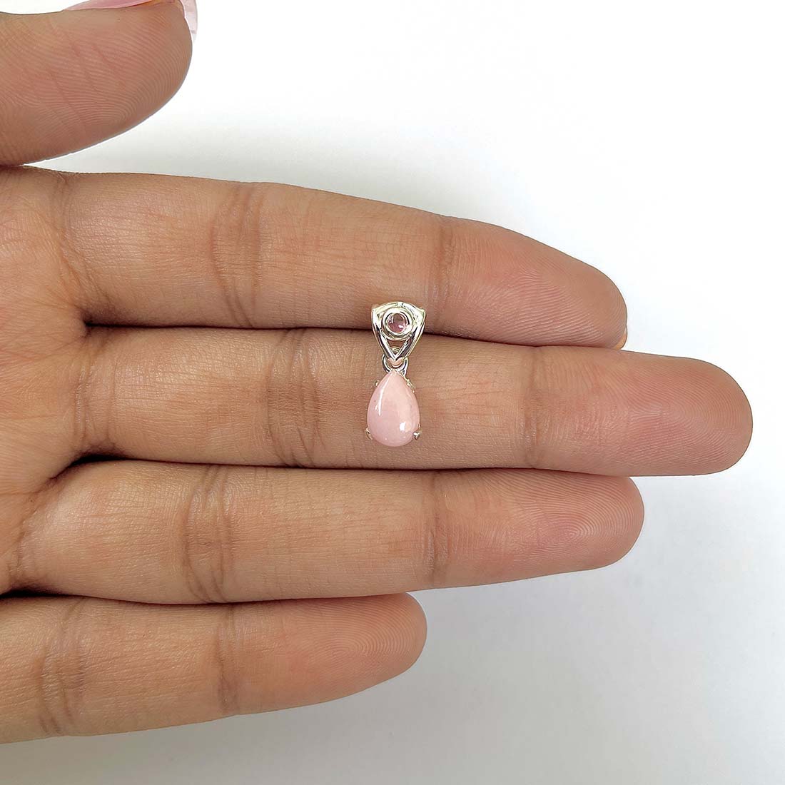 Pink Opal Pendant-(PKO-RDP-552)