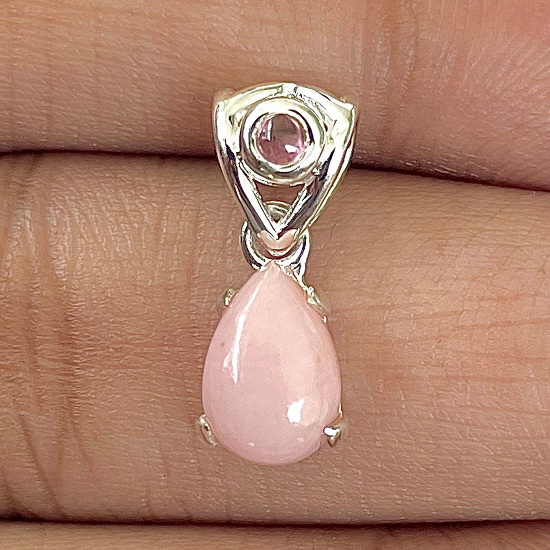 Pink Opal Pendant-(PKO-RDP-552)