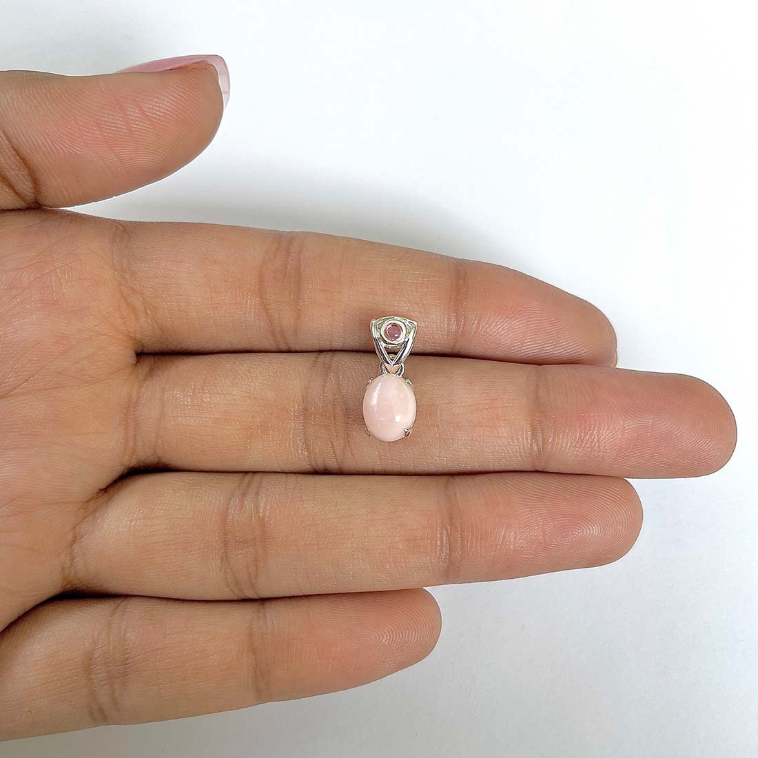 Pink Opal Pendant-(PKO-RDP-553)