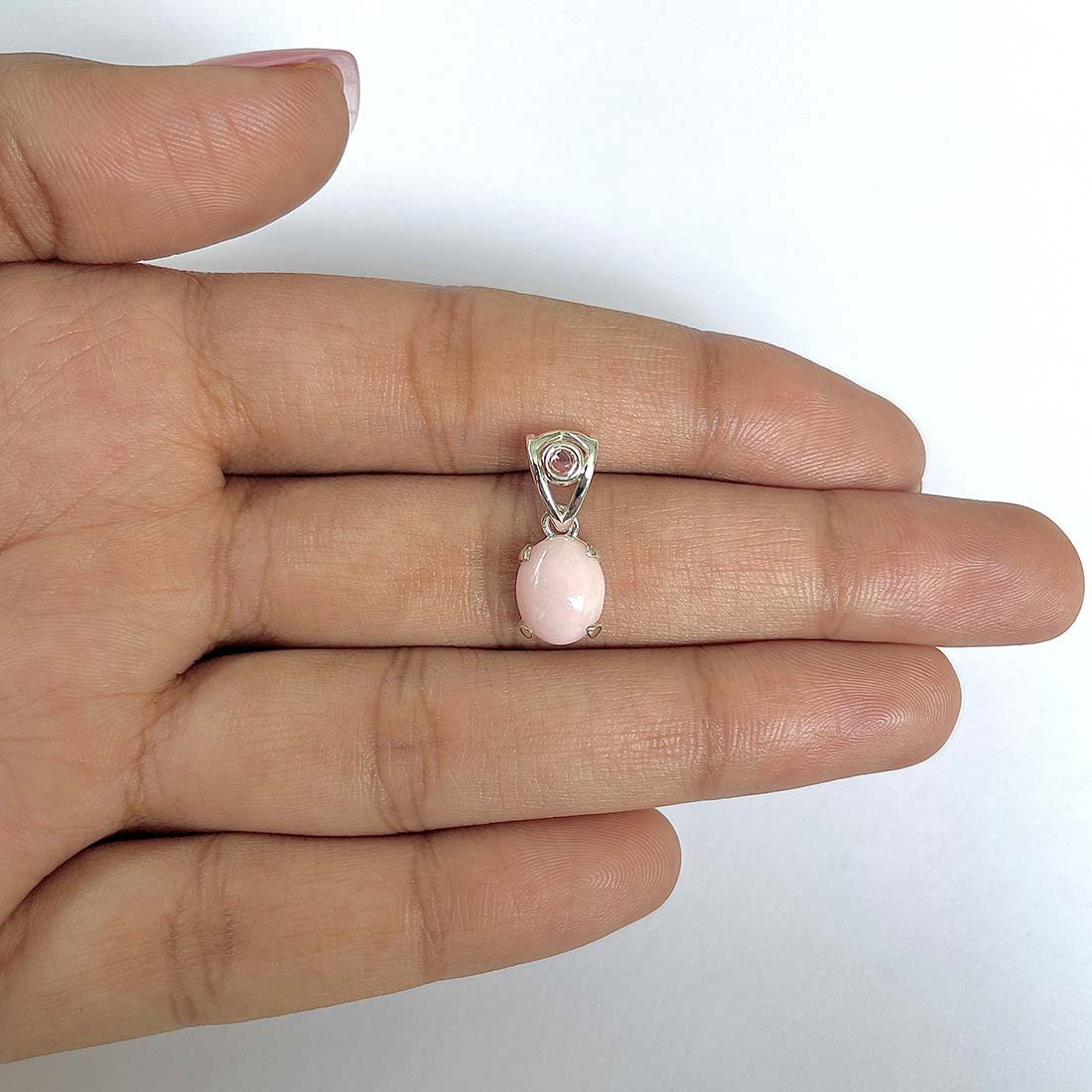 Pink Opal Pendant-(PKO-RDP-554)