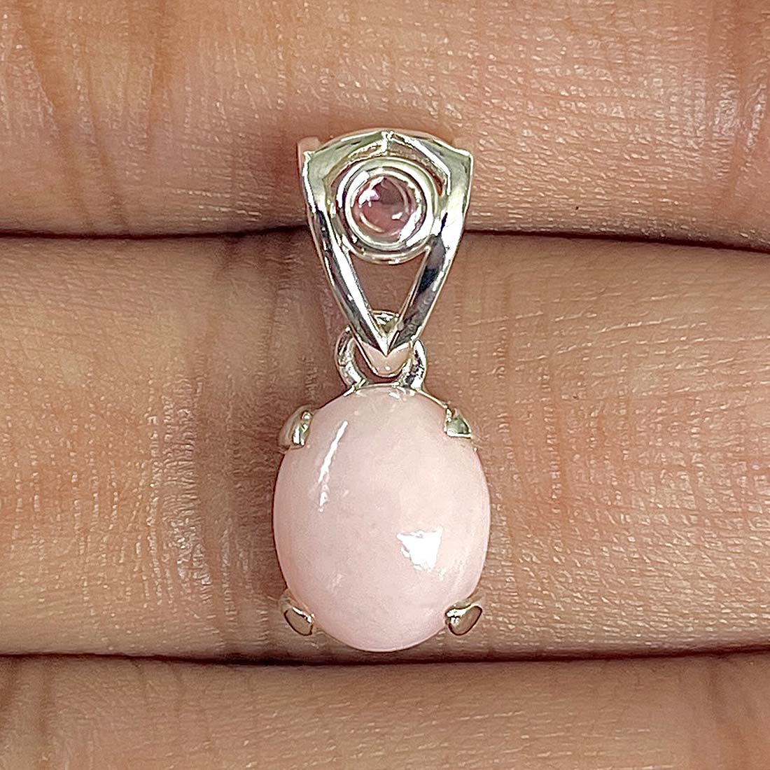Pink Opal Pendant-(PKO-RDP-554)