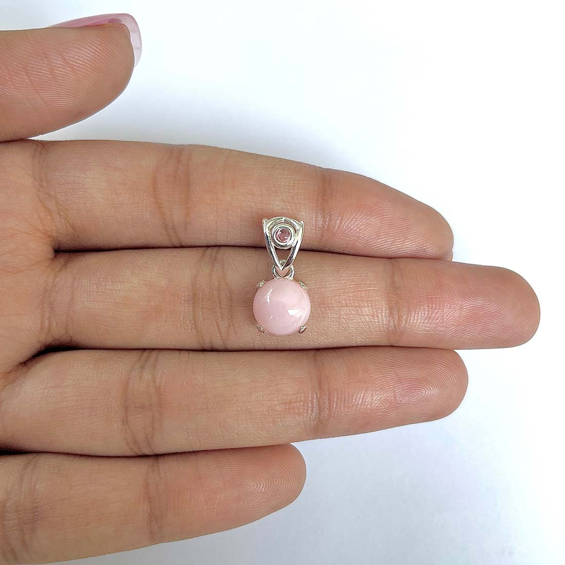 Pink Opal Pendant-(PKO-RDP-557)