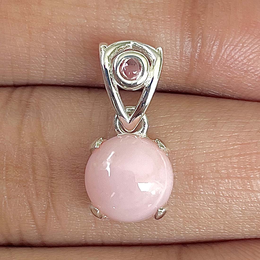 Pink Opal Pendant-(PKO-RDP-557)
