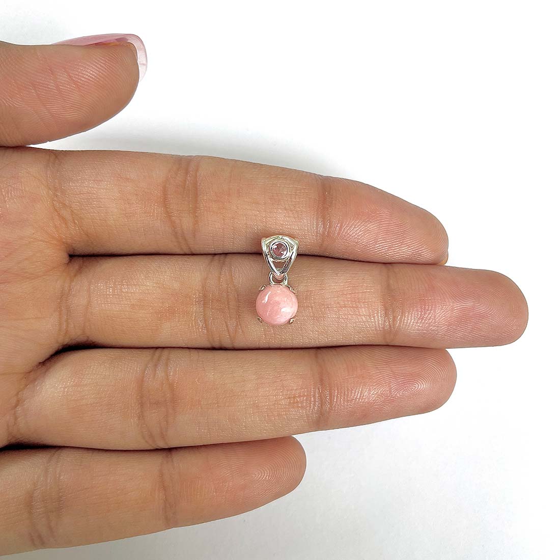 Pink Opal Pendant-(PKO-RDP-558)