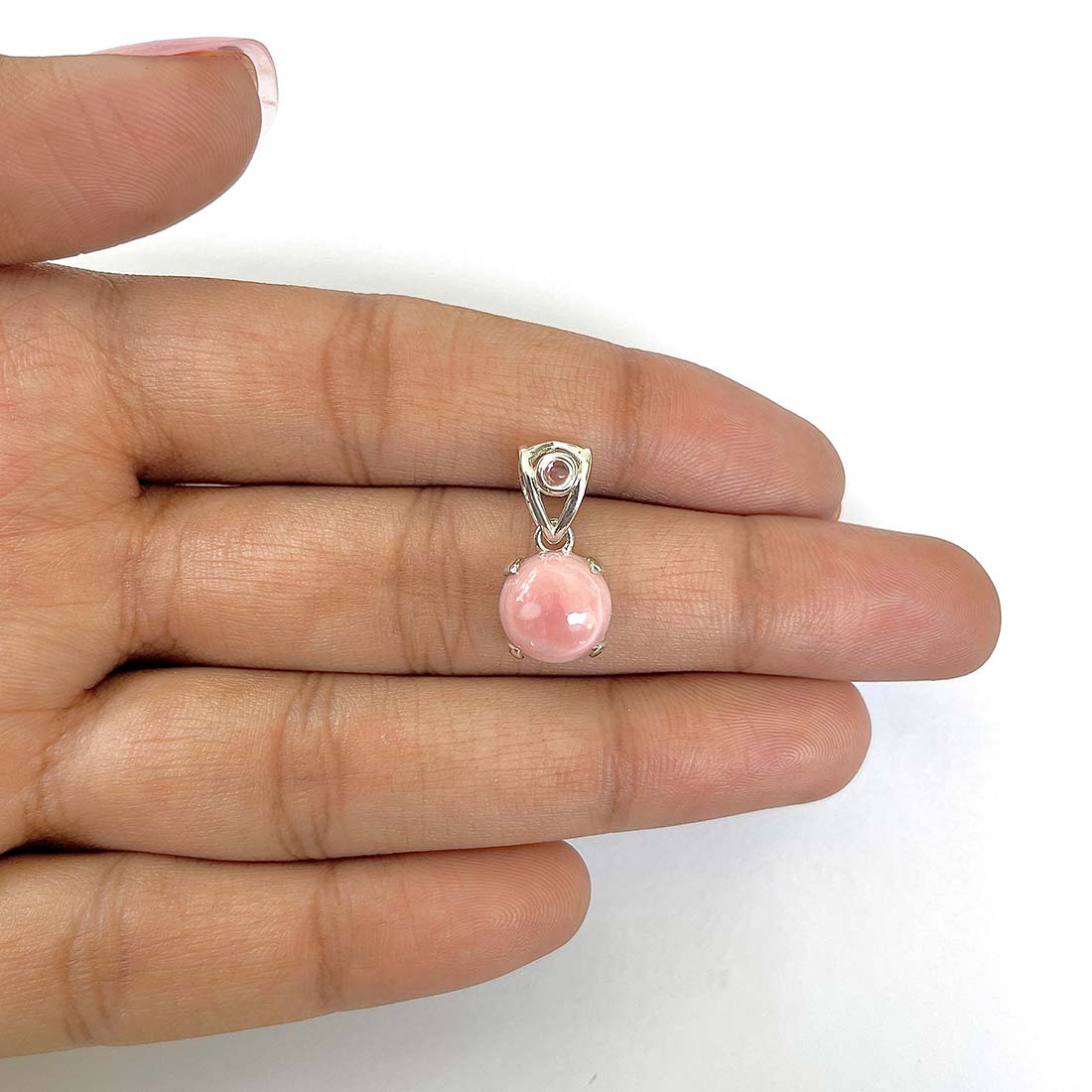 Pink Opal Pendant-(PKO-RDP-559)