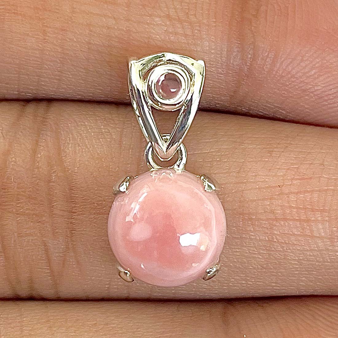 Pink Opal Pendant-(PKO-RDP-559)