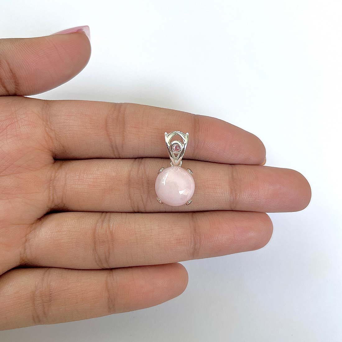 Pink Opal Pendant-(PKO-RDP-561)