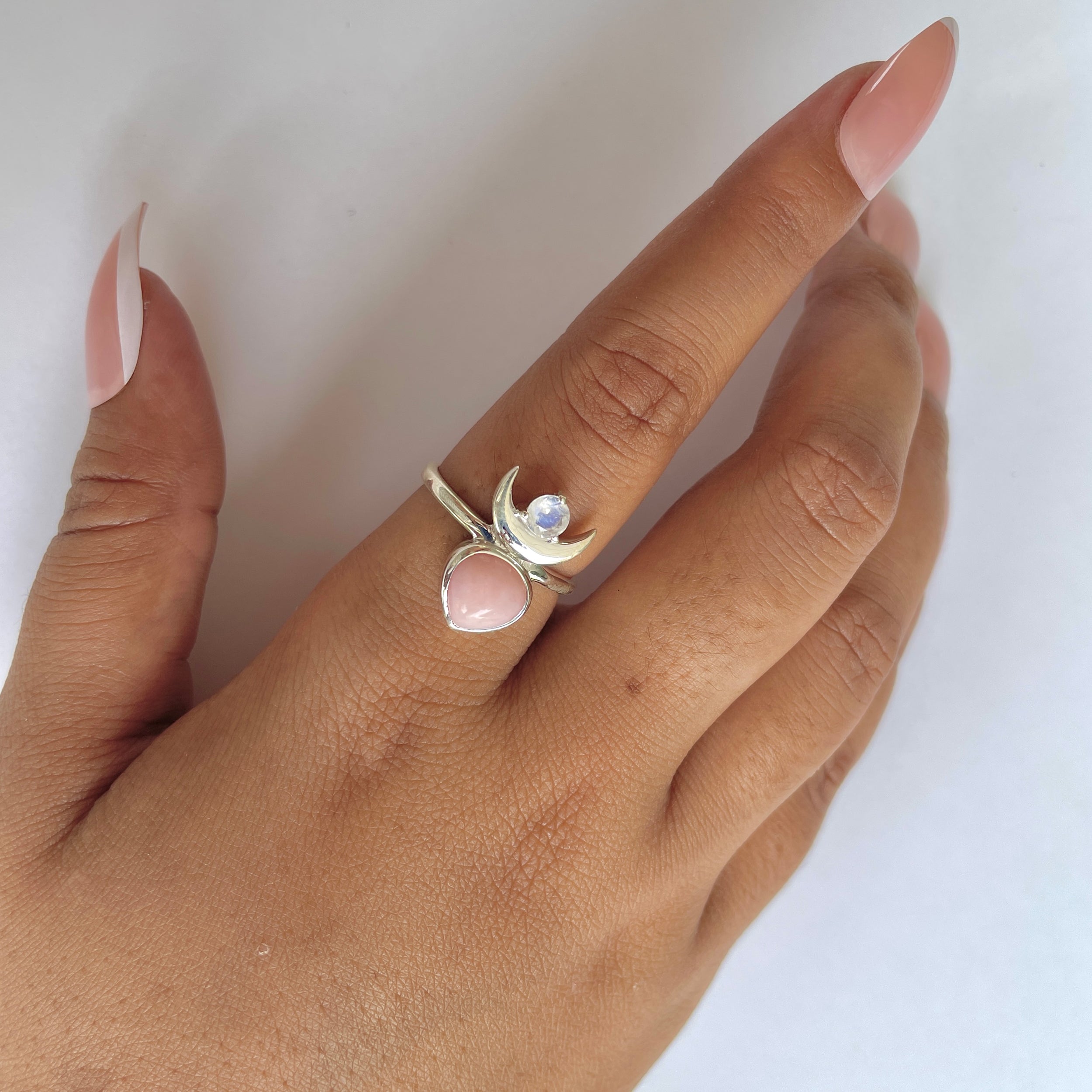 Pink Opal Ring-(PKO-RDR-2545.)