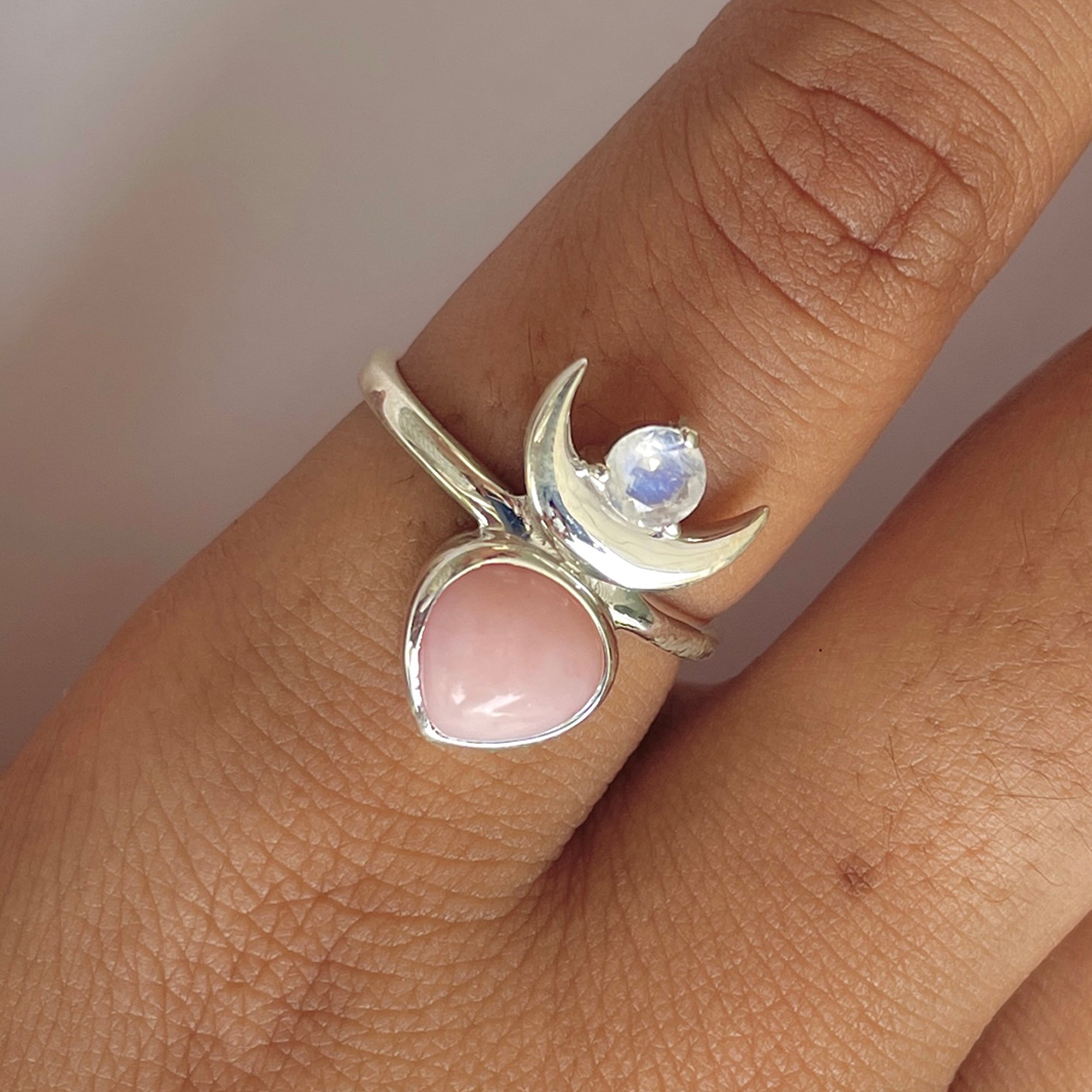 Pink Opal Ring-(PKO-RDR-2545.)