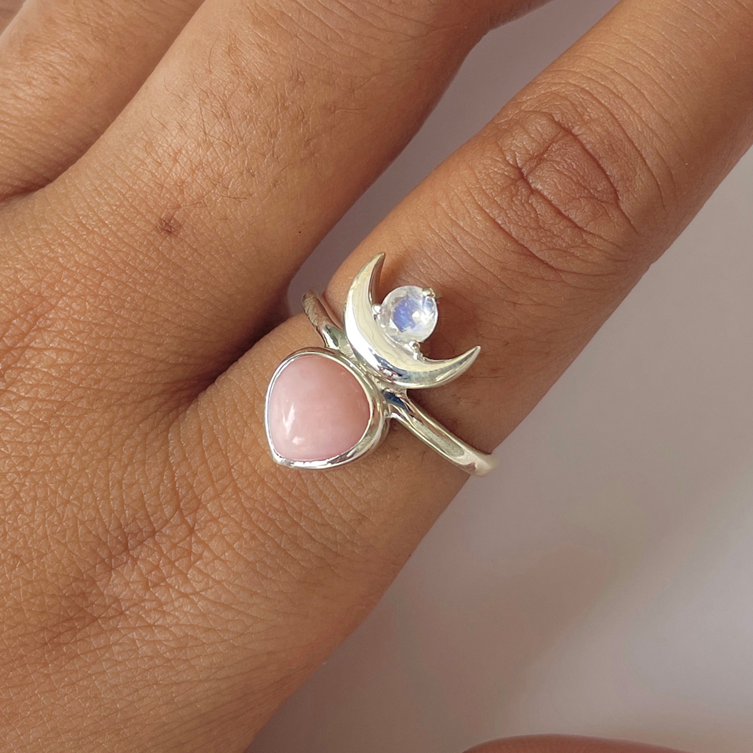 Pink Opal Ring-(PKO-RDR-2545.)