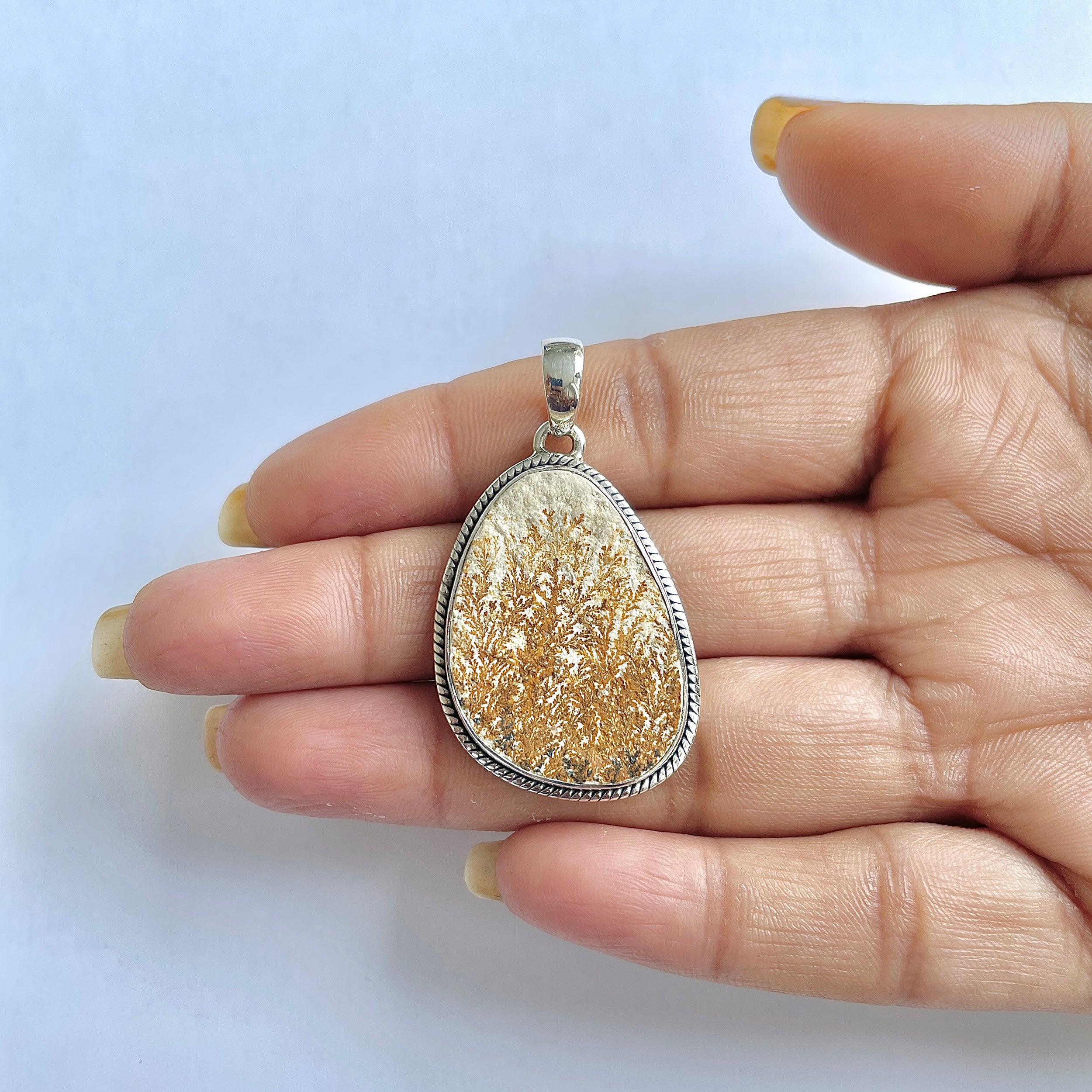 Psilomelane Dendrite Pendant-(PSD-1-12)