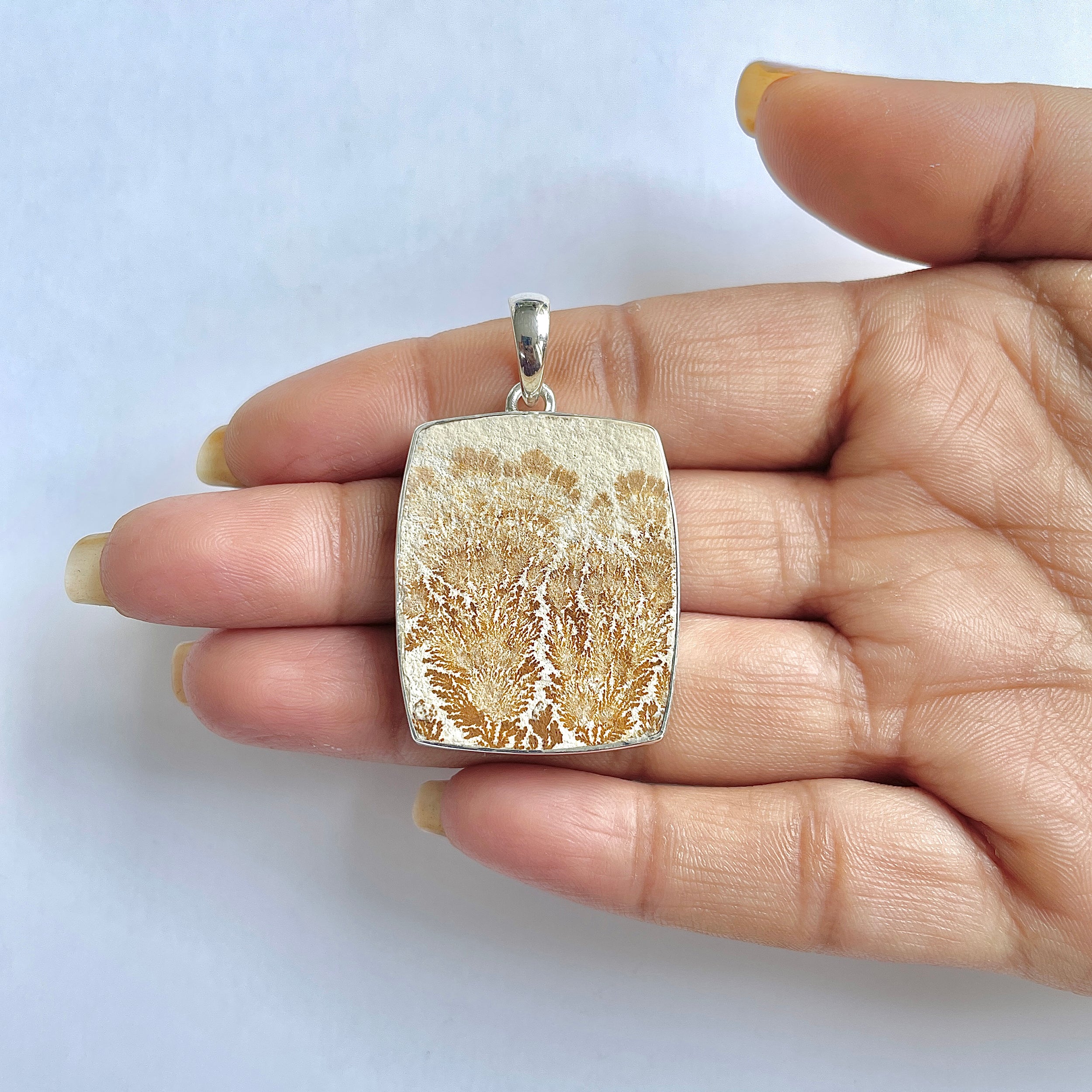 Psilomelane Dendrite Pendant-(PSD-1-15)