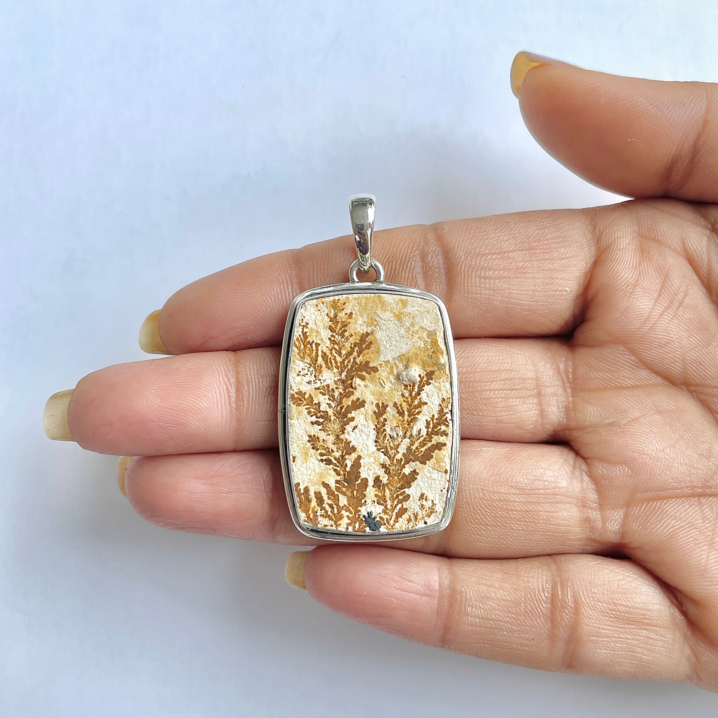 Psilomelane Dendrite Pendant-(PSD-1-2)