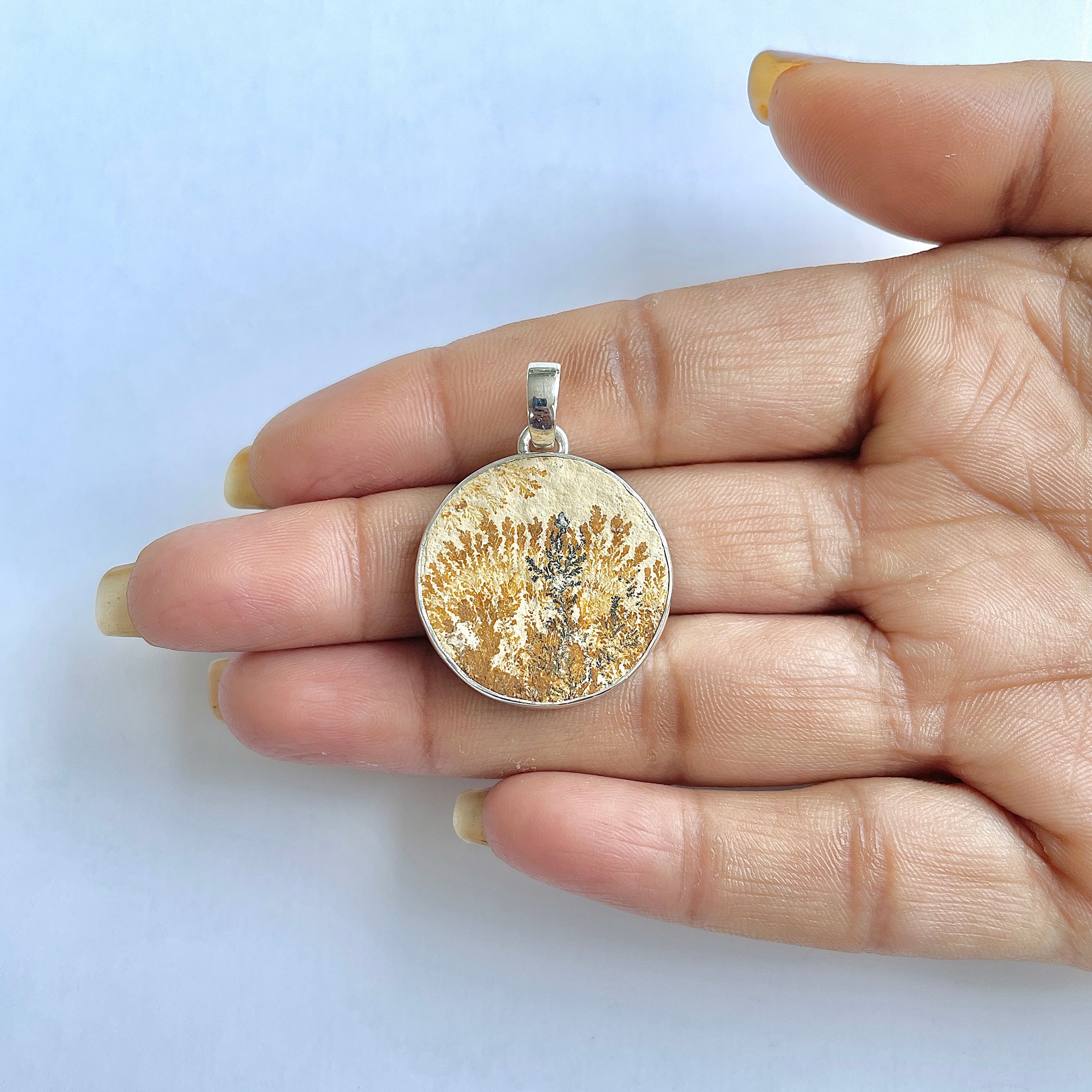 Psilomelane Dendrite Pendant-(PSD-1-21)