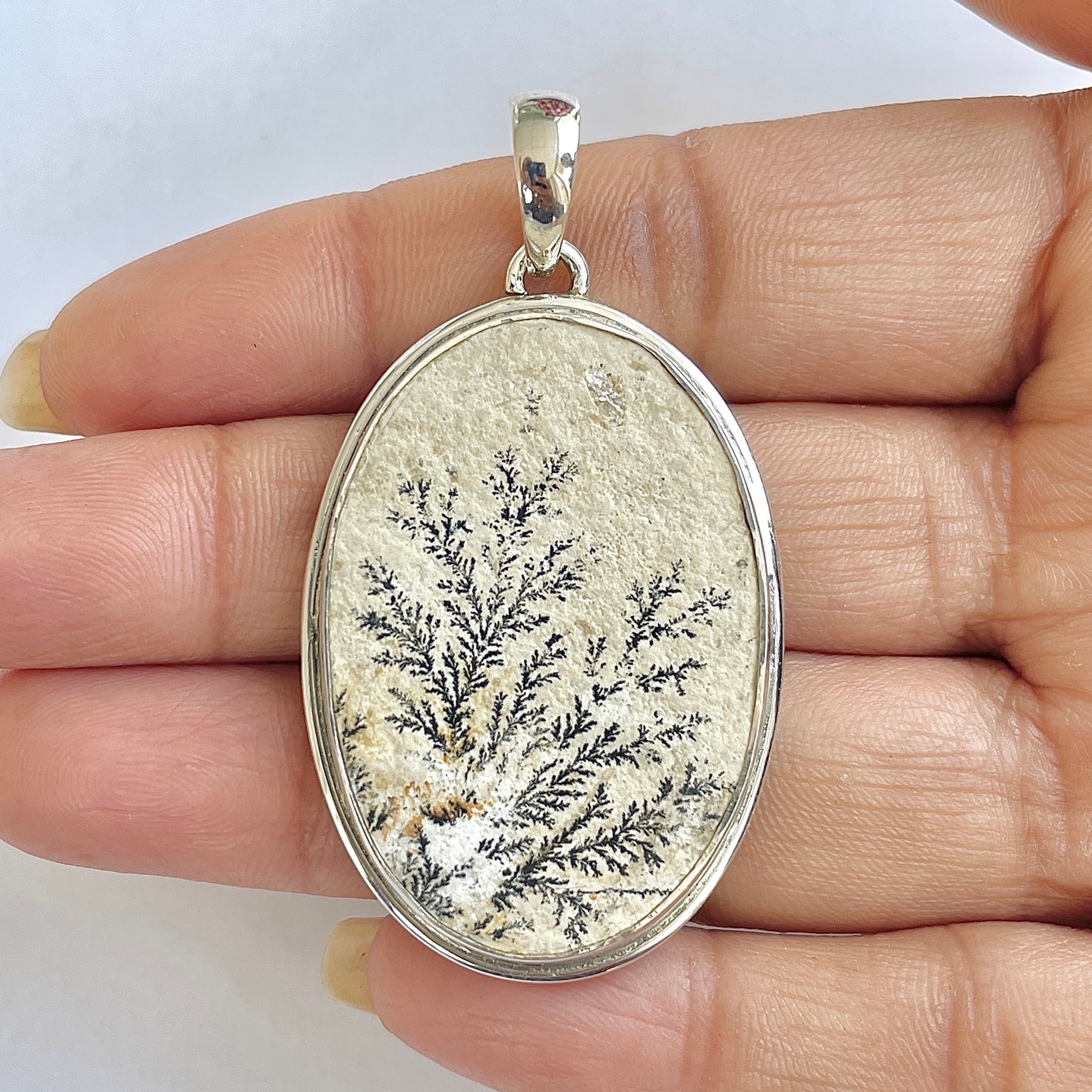 Psilomelane Dendrite Pendant-(PSD-1-22)