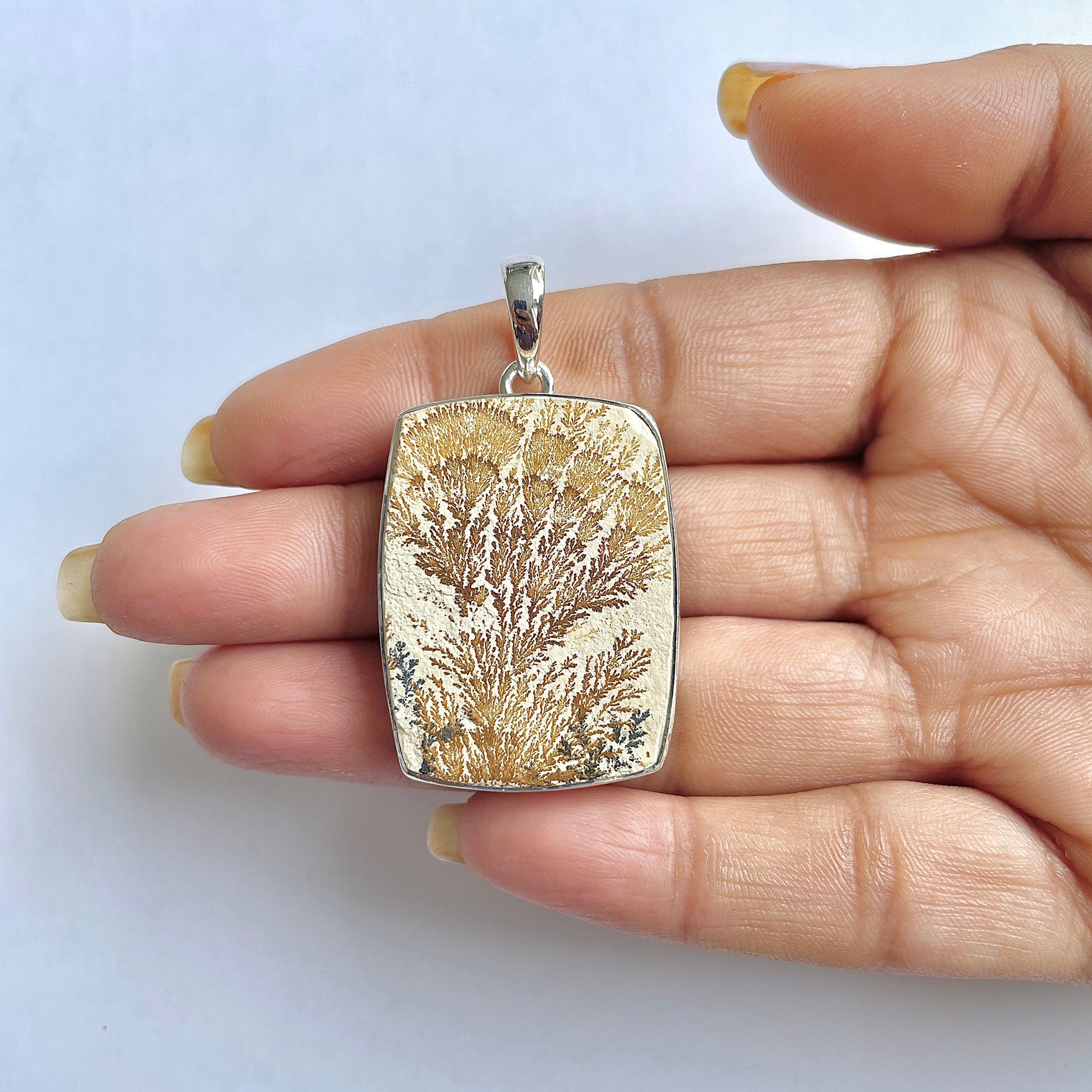 Psilomelane Dendrite Pendant-(PSD-1-33)