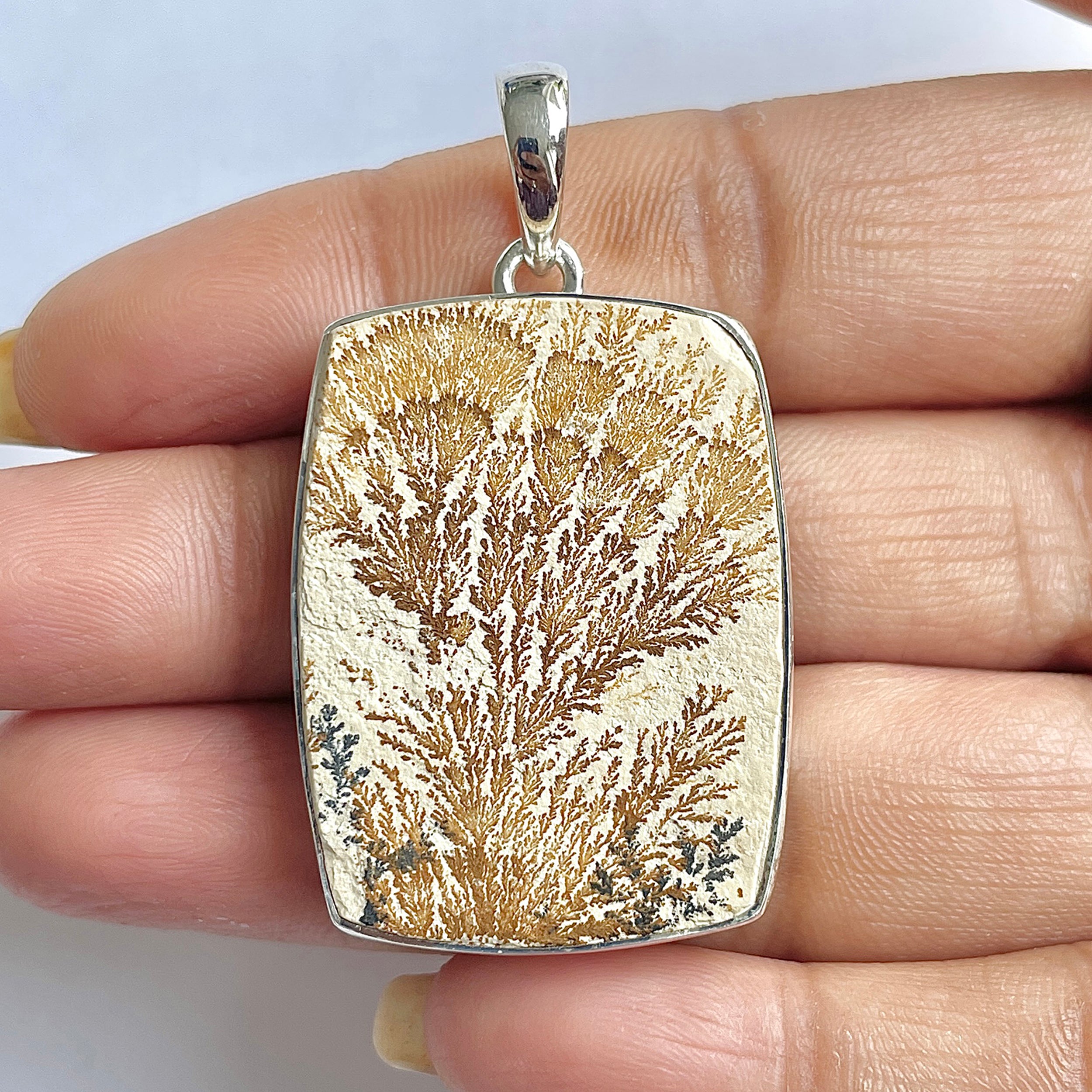 Psilomelane Dendrite Pendant-(PSD-1-33)