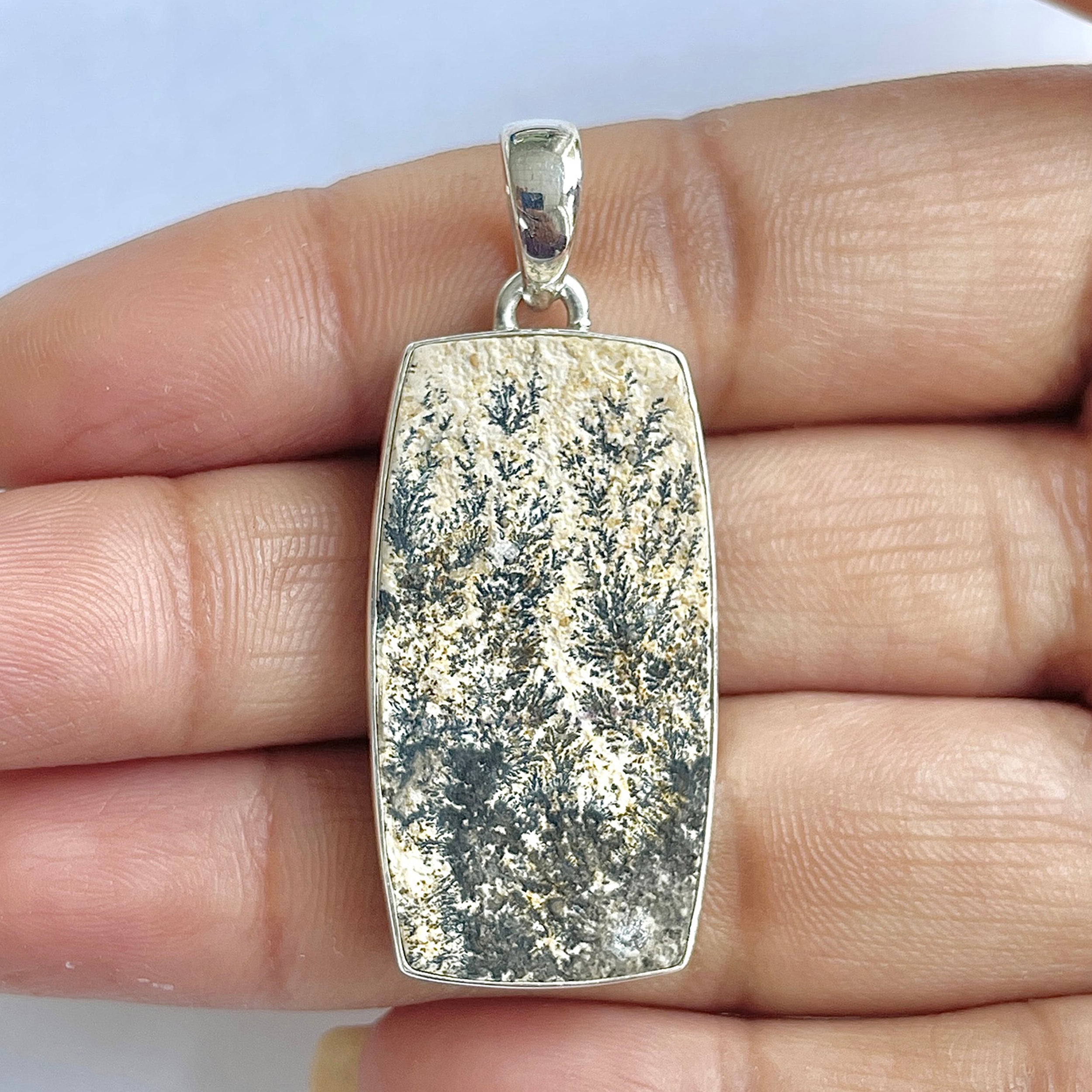Psilomelane Dendrite Pendant-(PSD-1-34)