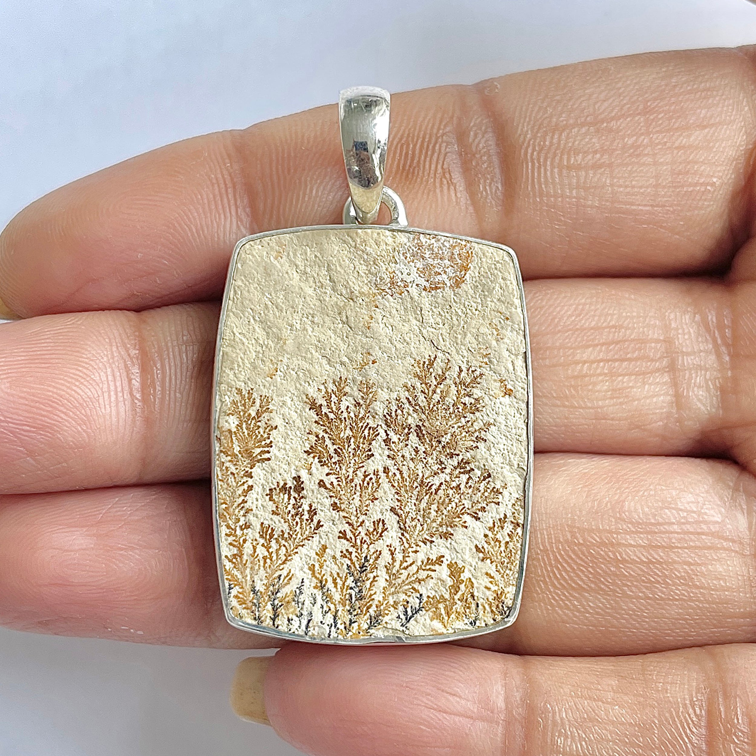 Psilomelane Dendrite Pendant-(PSD-1-35)