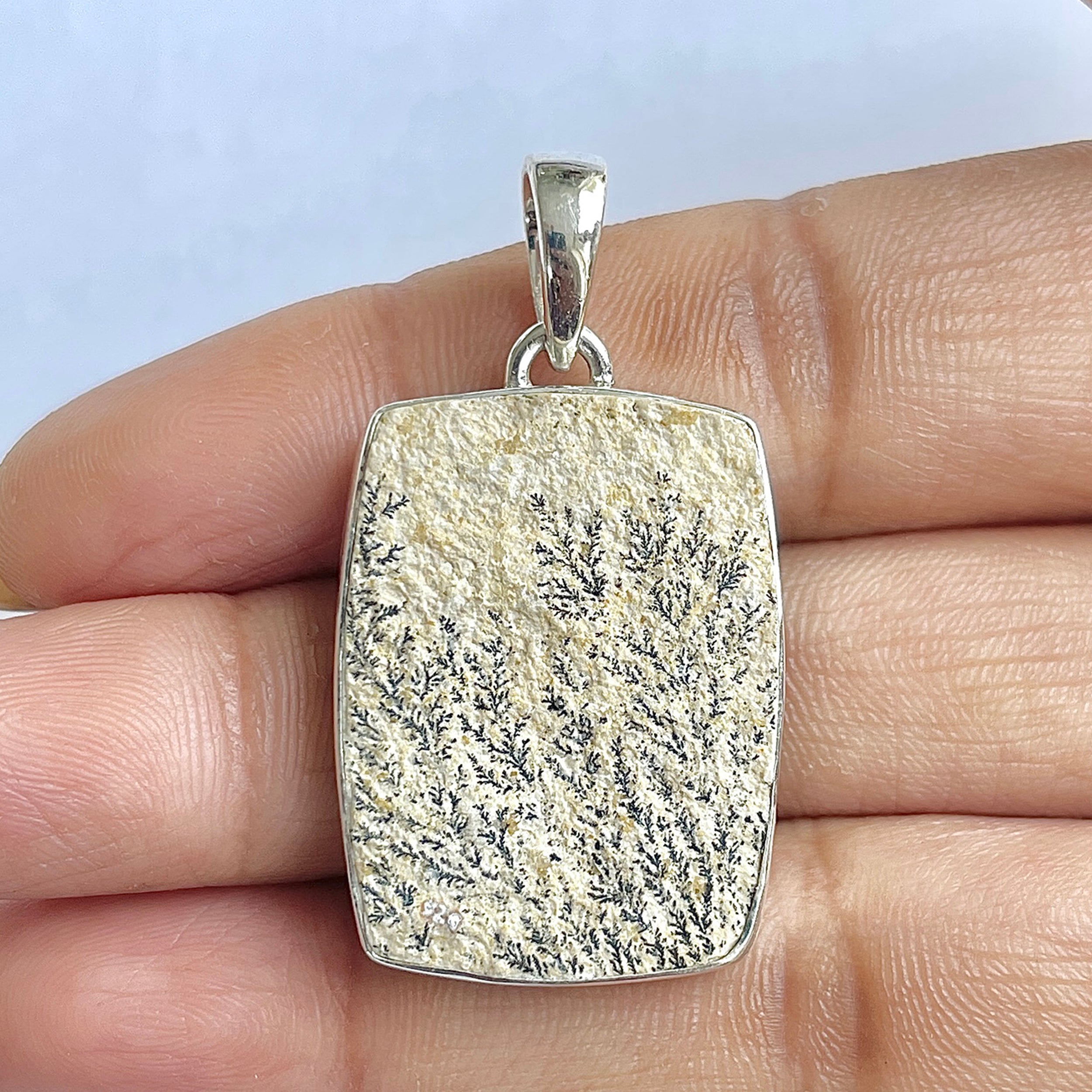 Psilomelane Dendrite Pendant-(PSD-1-37)