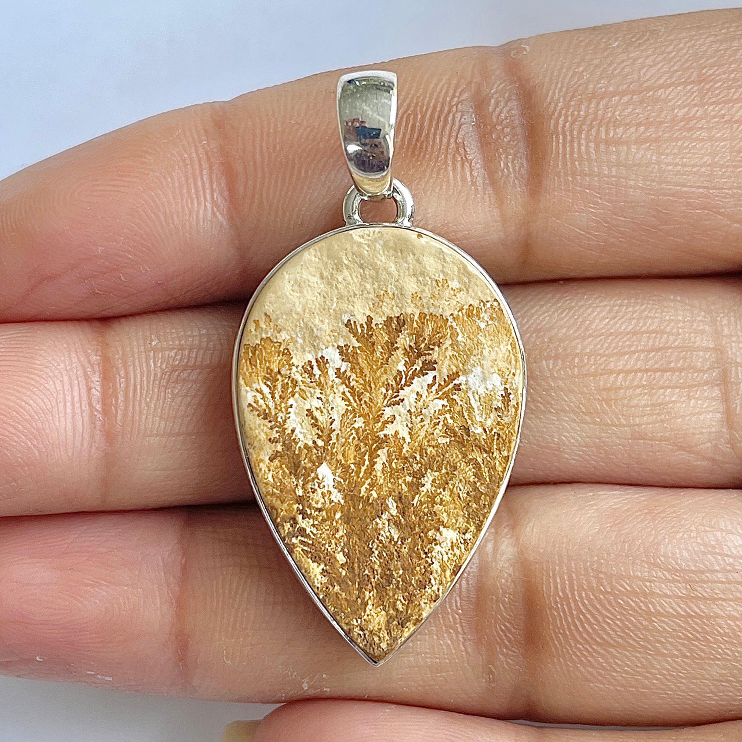 Psilomelane Dendrite Pendant-(PSD-1-39)
