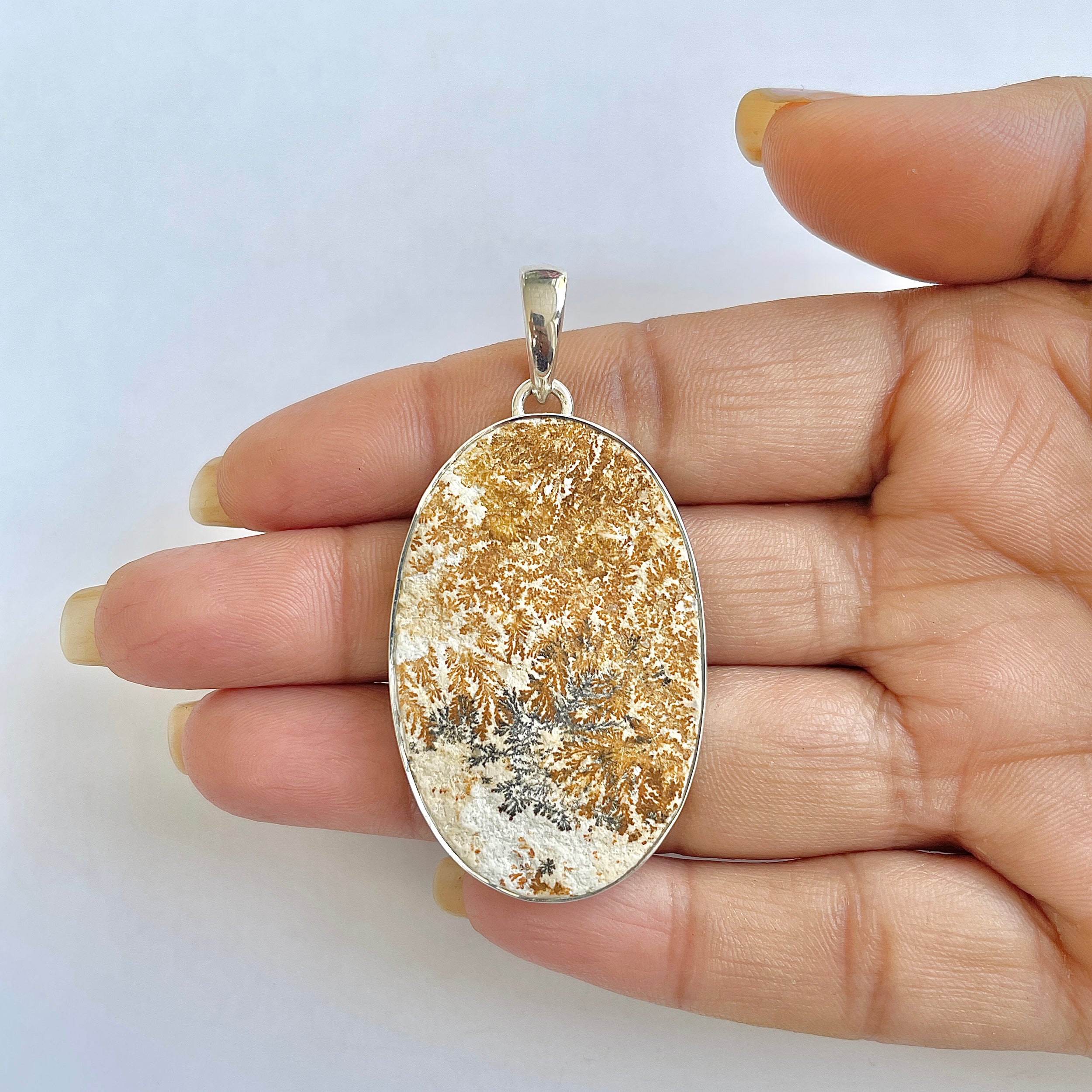 Psilomelane Dendrite Pendant-(PSD-1-40)