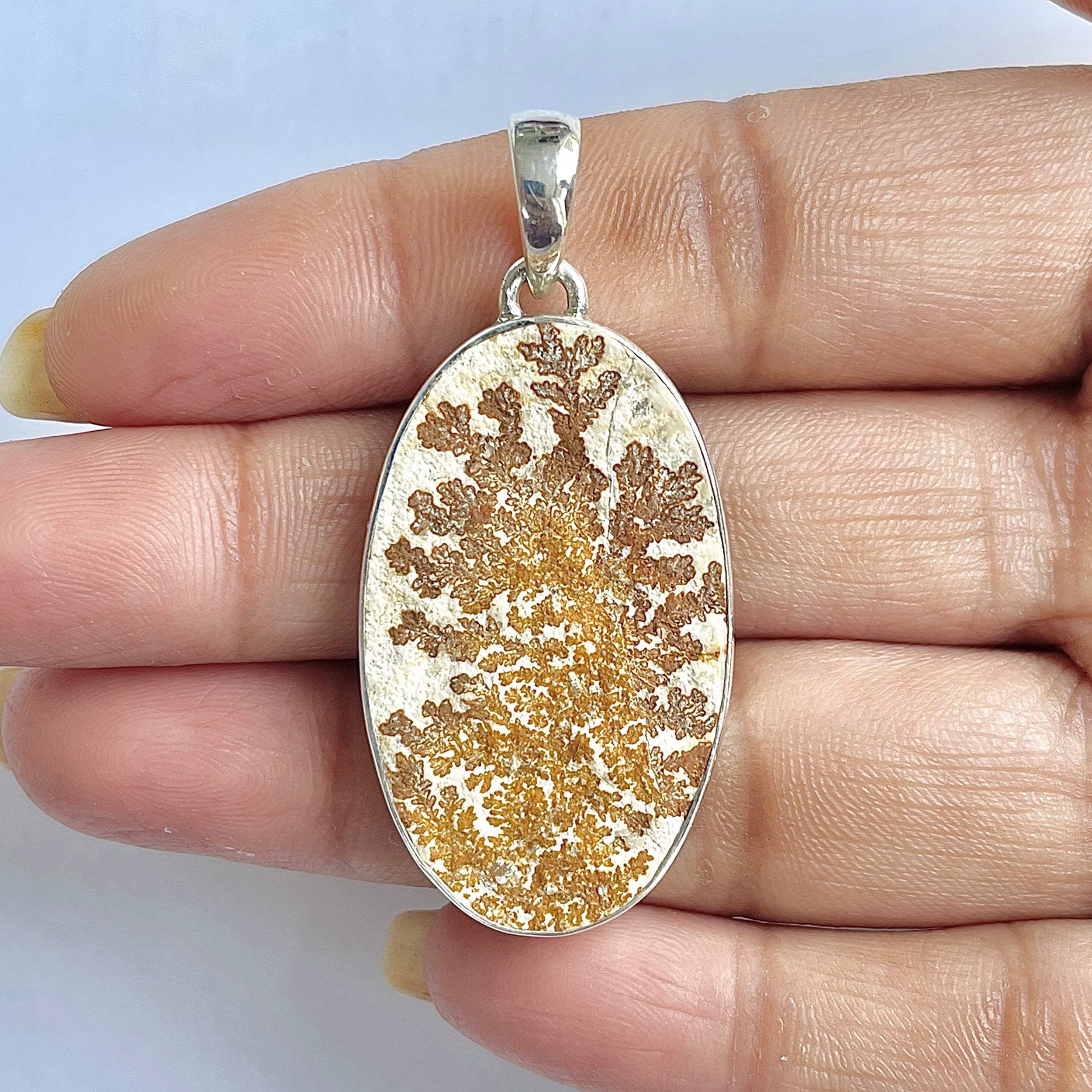 Psilomelane Dendrite Pendant-(PSD-1-41)