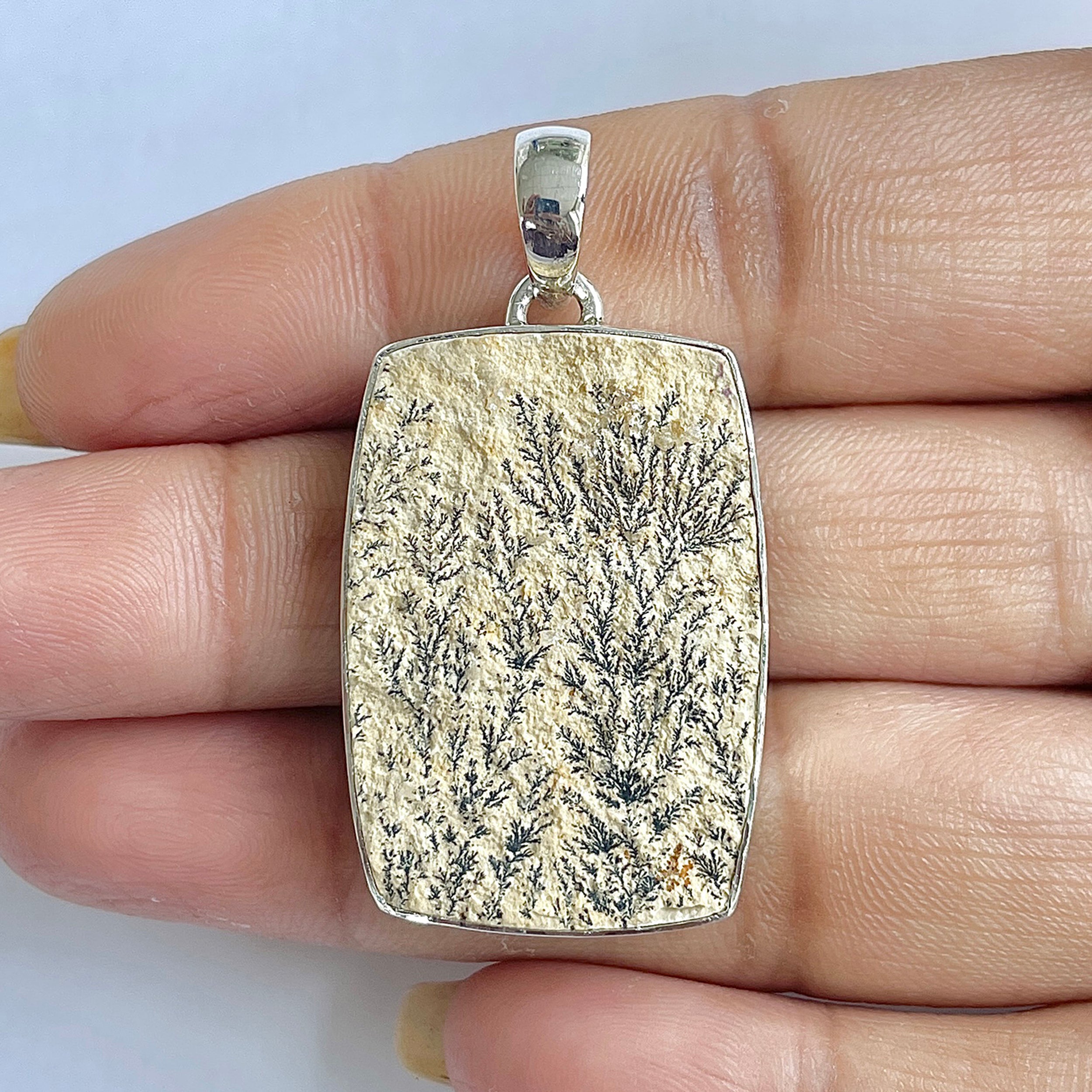 Psilomelane Dendrite Pendant-(PSD-1-5)