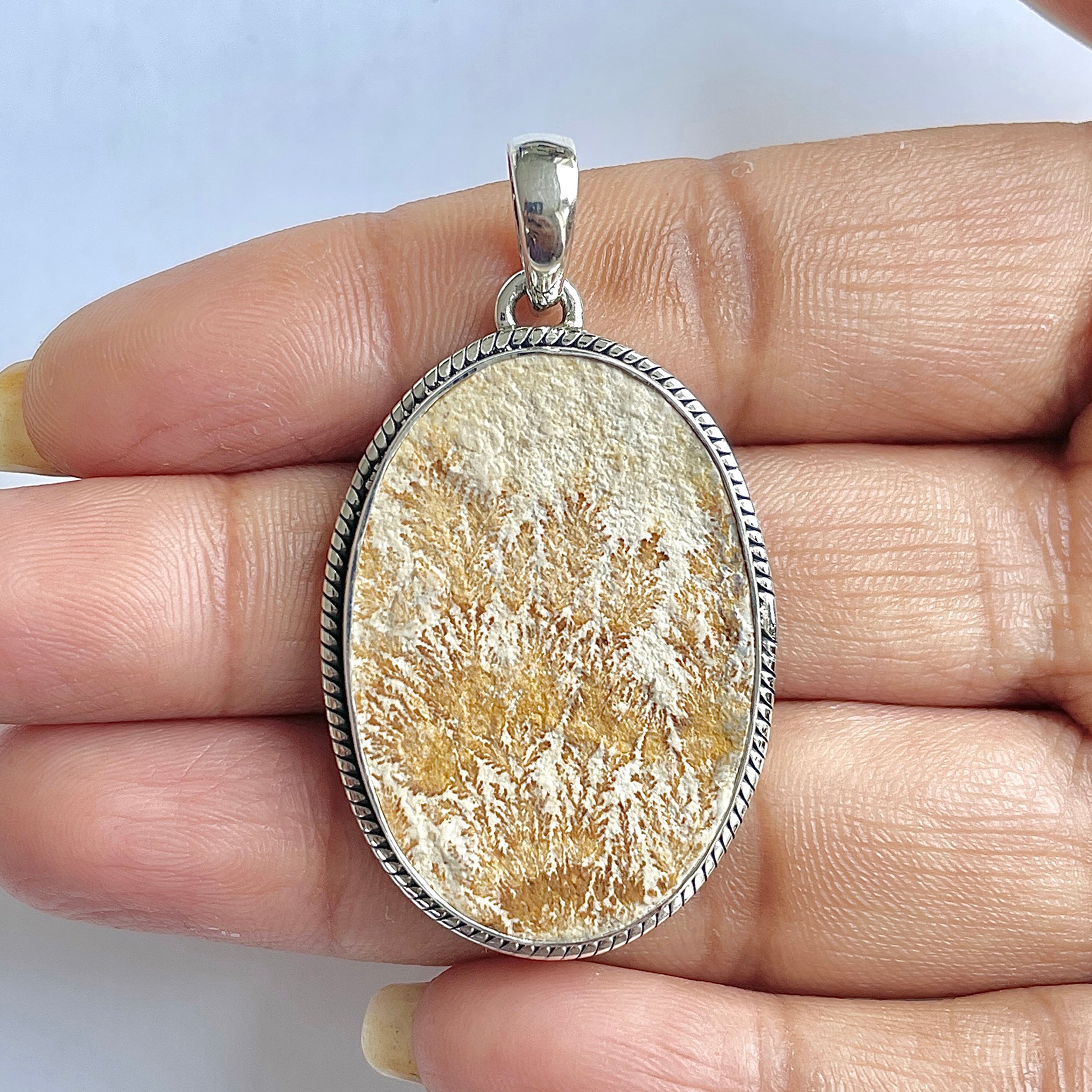 Psilomelane Dendrite Pendant-(PSD-1-7)